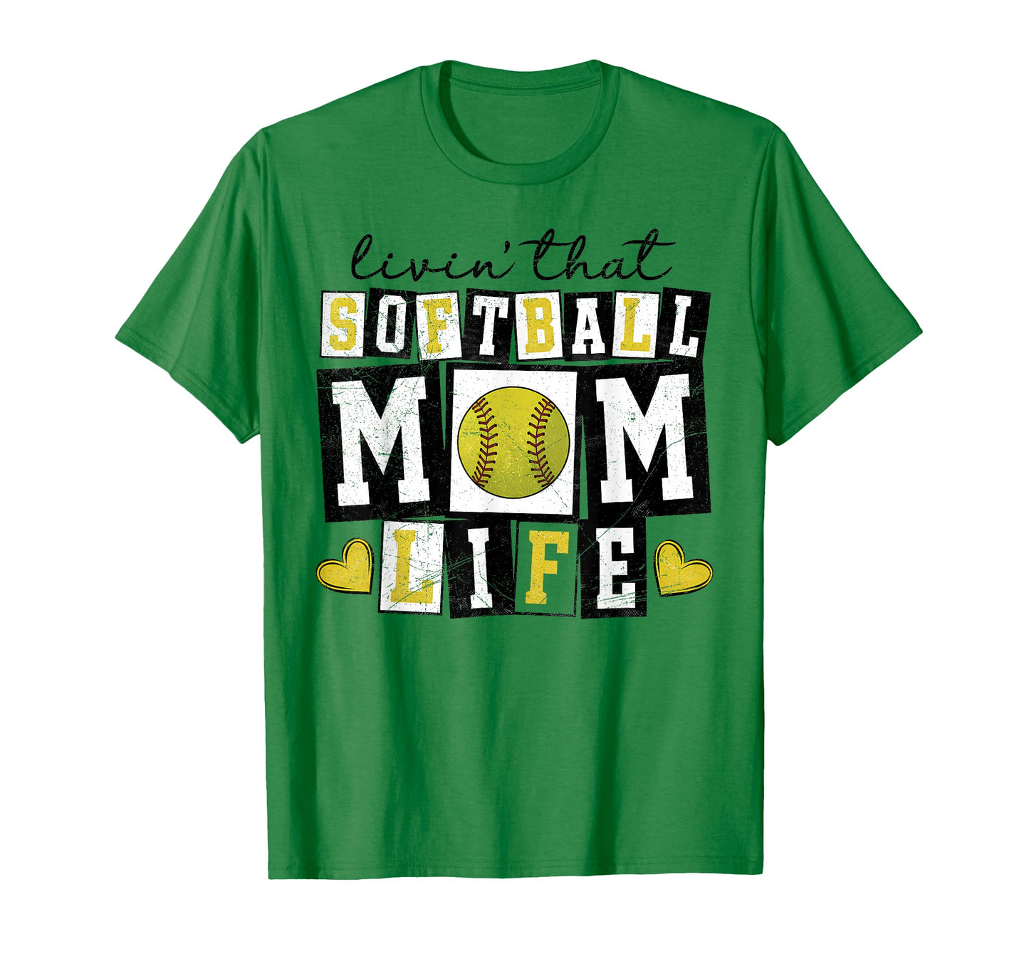 Loving That Softball Mom Life Mother Mama Girl Women T-Shirt