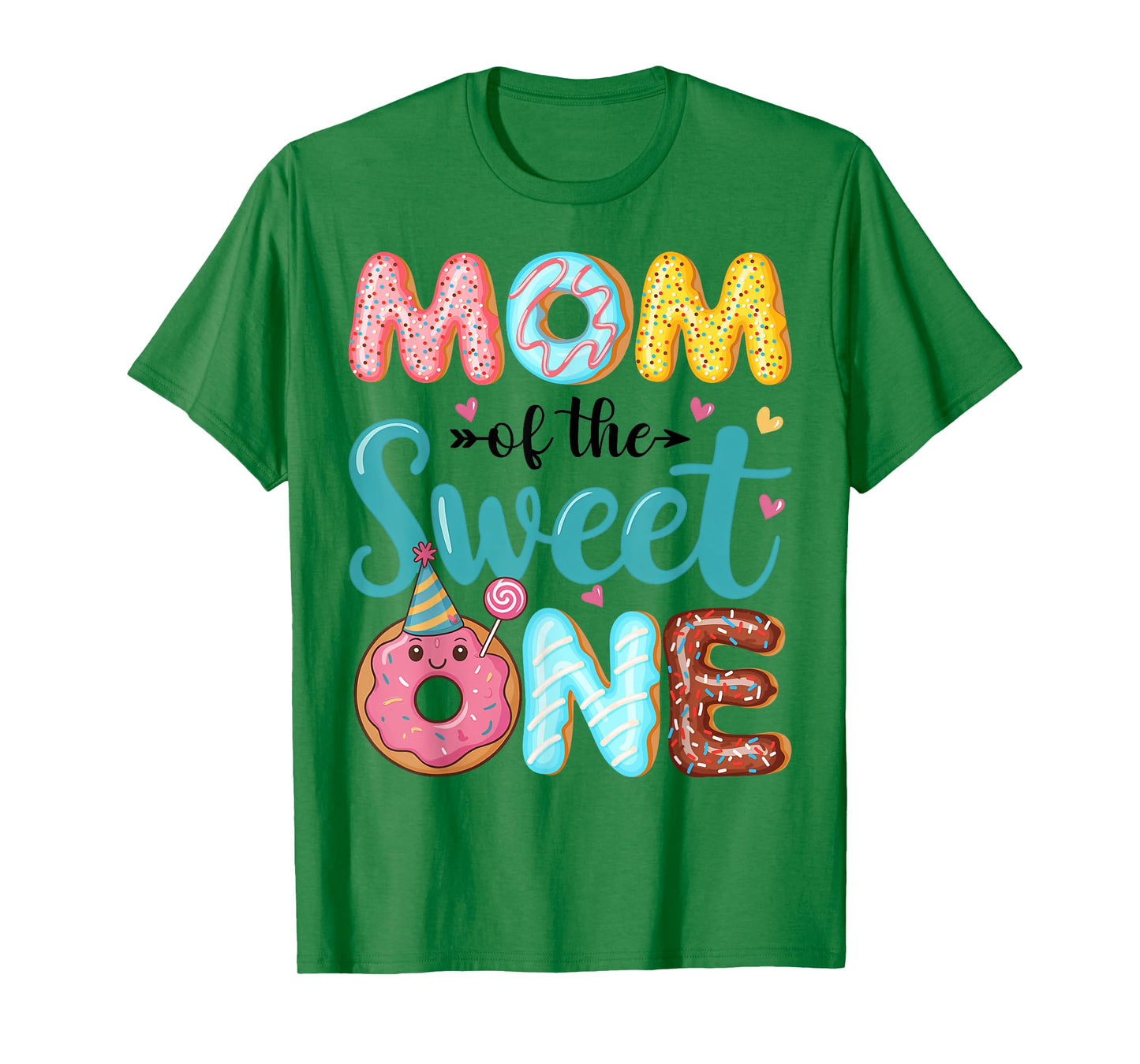 Mom Of The Sweet One 1st Birthday Girl Donut Party T-Shirt