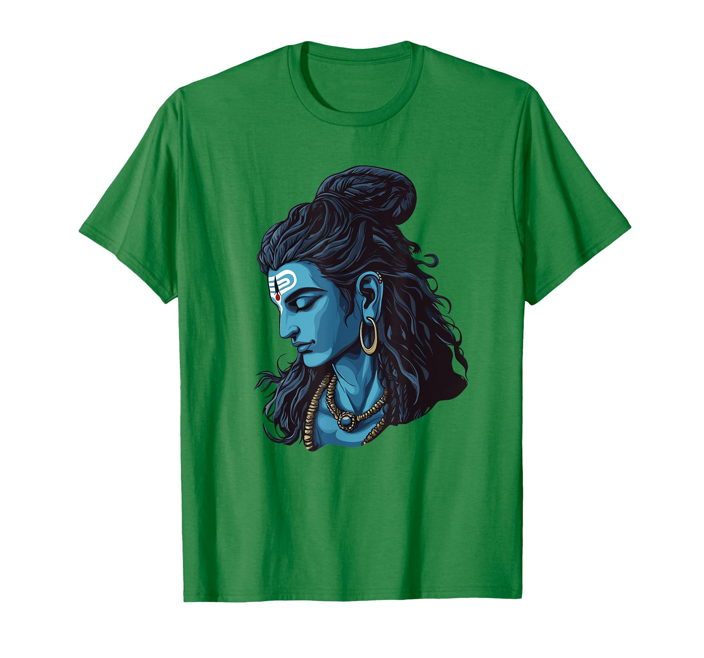 Peaceful Lord Shiva Bholenath with Rudraksha and Tilak T-Shirt