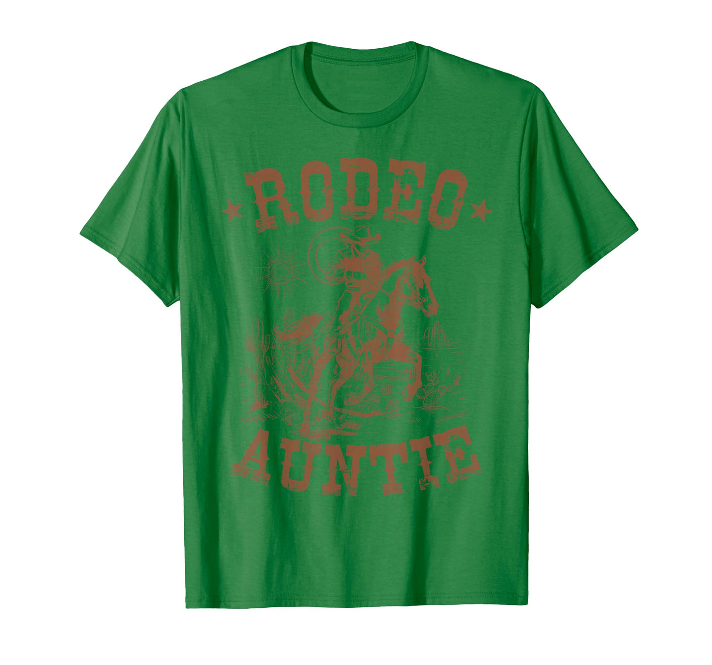 Rodeo Auntie Western Cowboy Family Matching Mother's Day T-Shirt