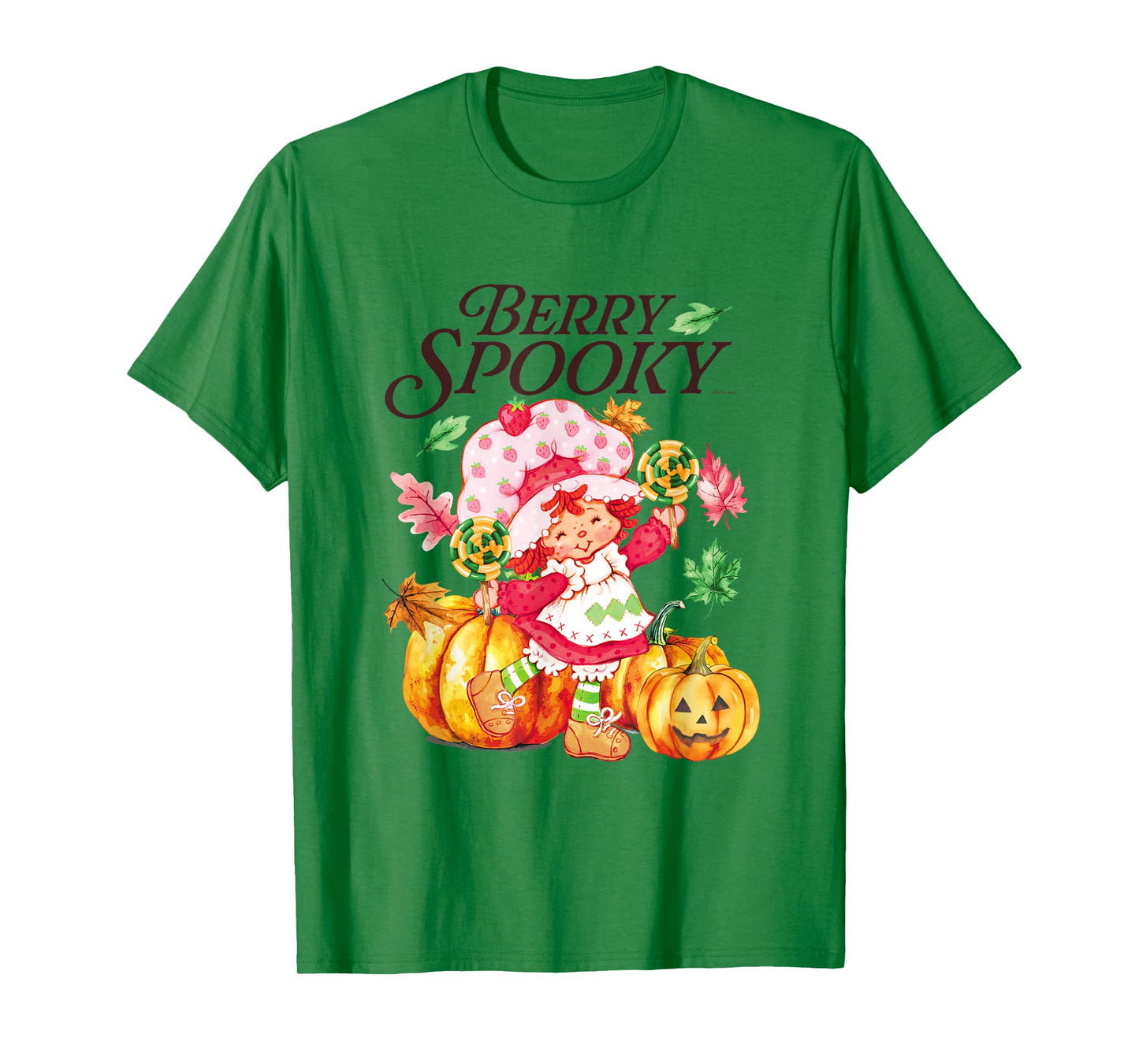 Strawberry Shortcake Berry Spooky Halloween Jack O Lantern T-Shirt