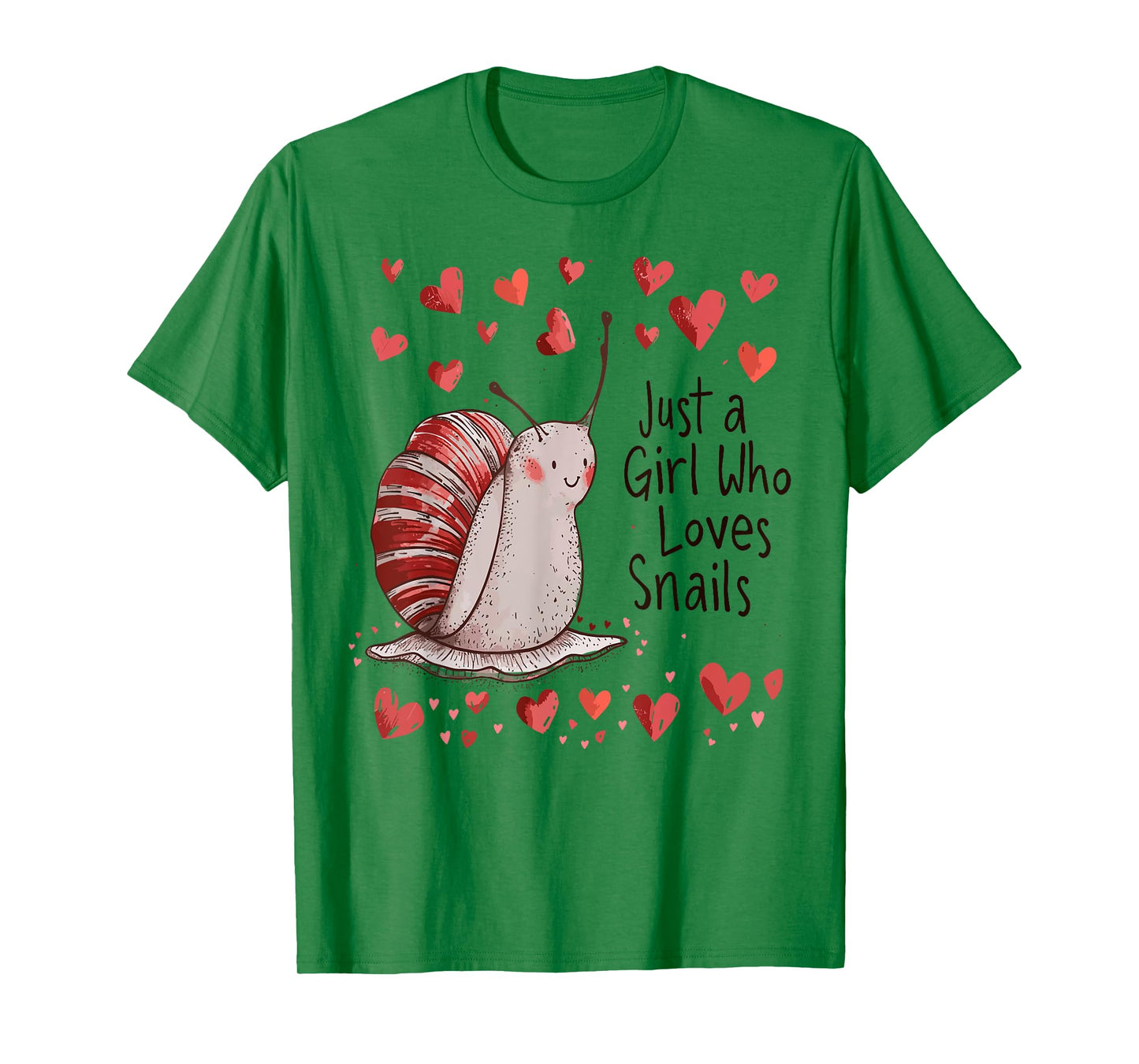Cute Snails Lovers Gift - Just A Girl Who Loves Snails T-Shirt