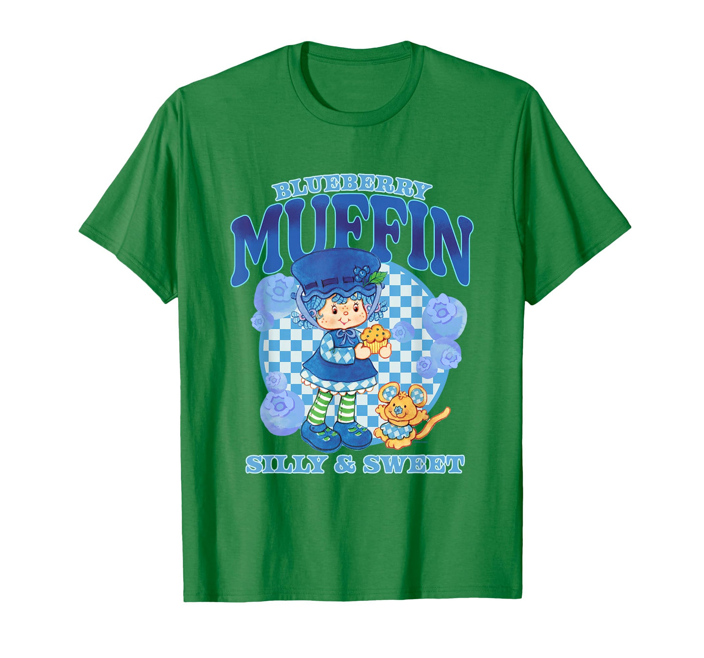 Strawberry Shortcake Blueberry Muffin Silly Sweet Retro Logo T-Shirt