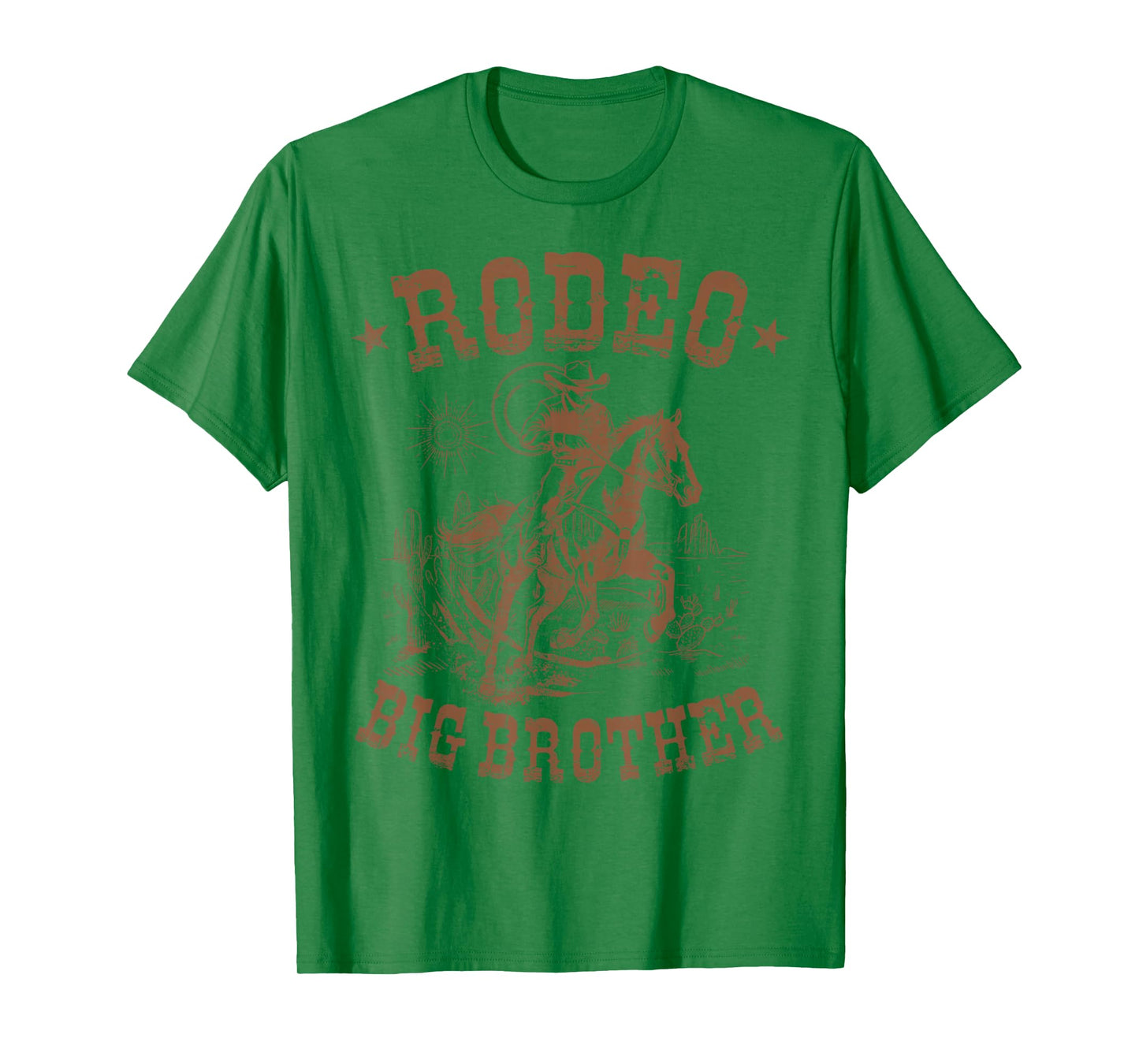 Rodeo Big Brother Western Cowboy Birthday Family Matching T-Shirt