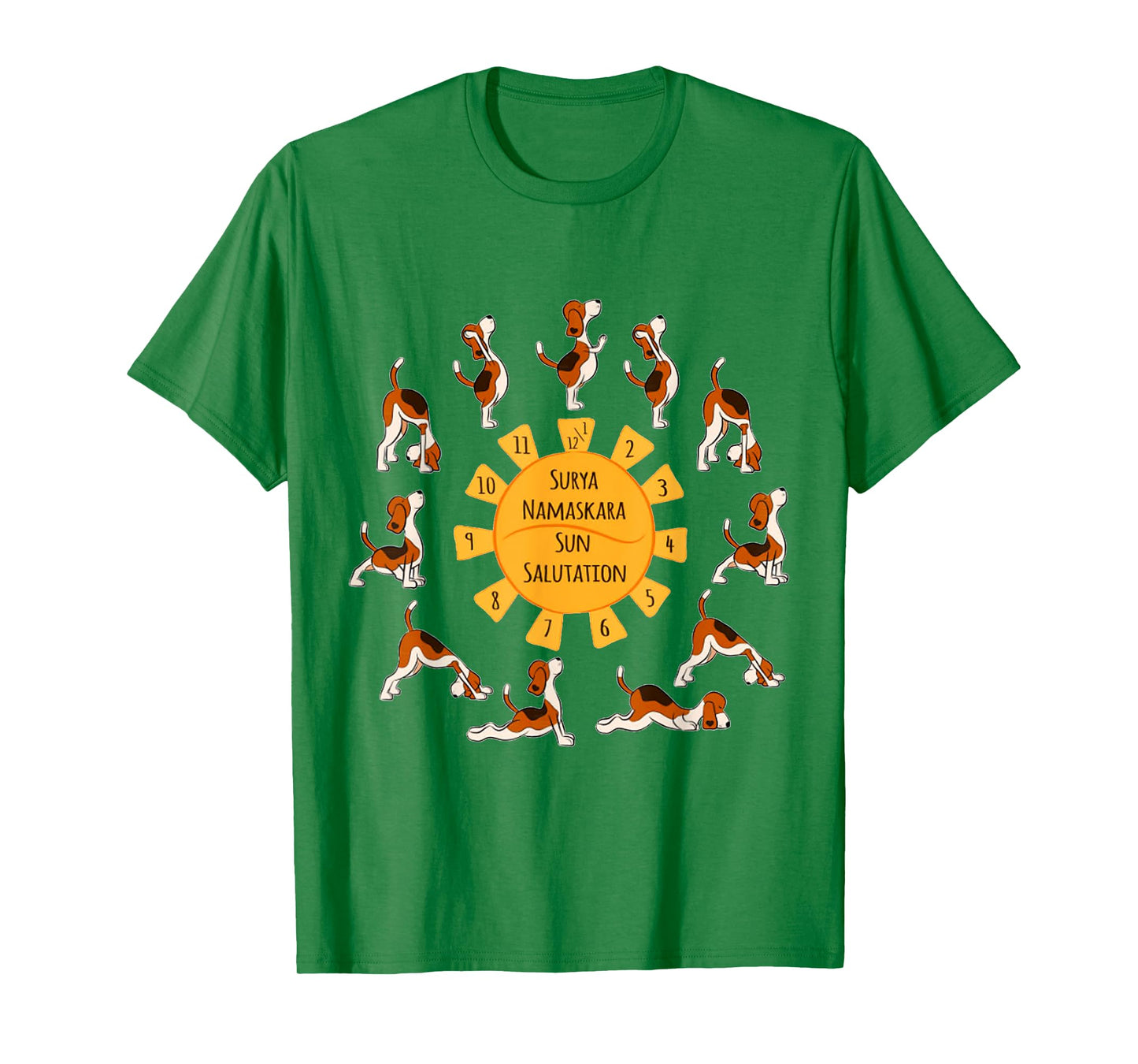 Sun Salutation Dog Puppy Pet Lover Yoga Meditation T-Shirt T-Shirt for Men Women Girls Kids