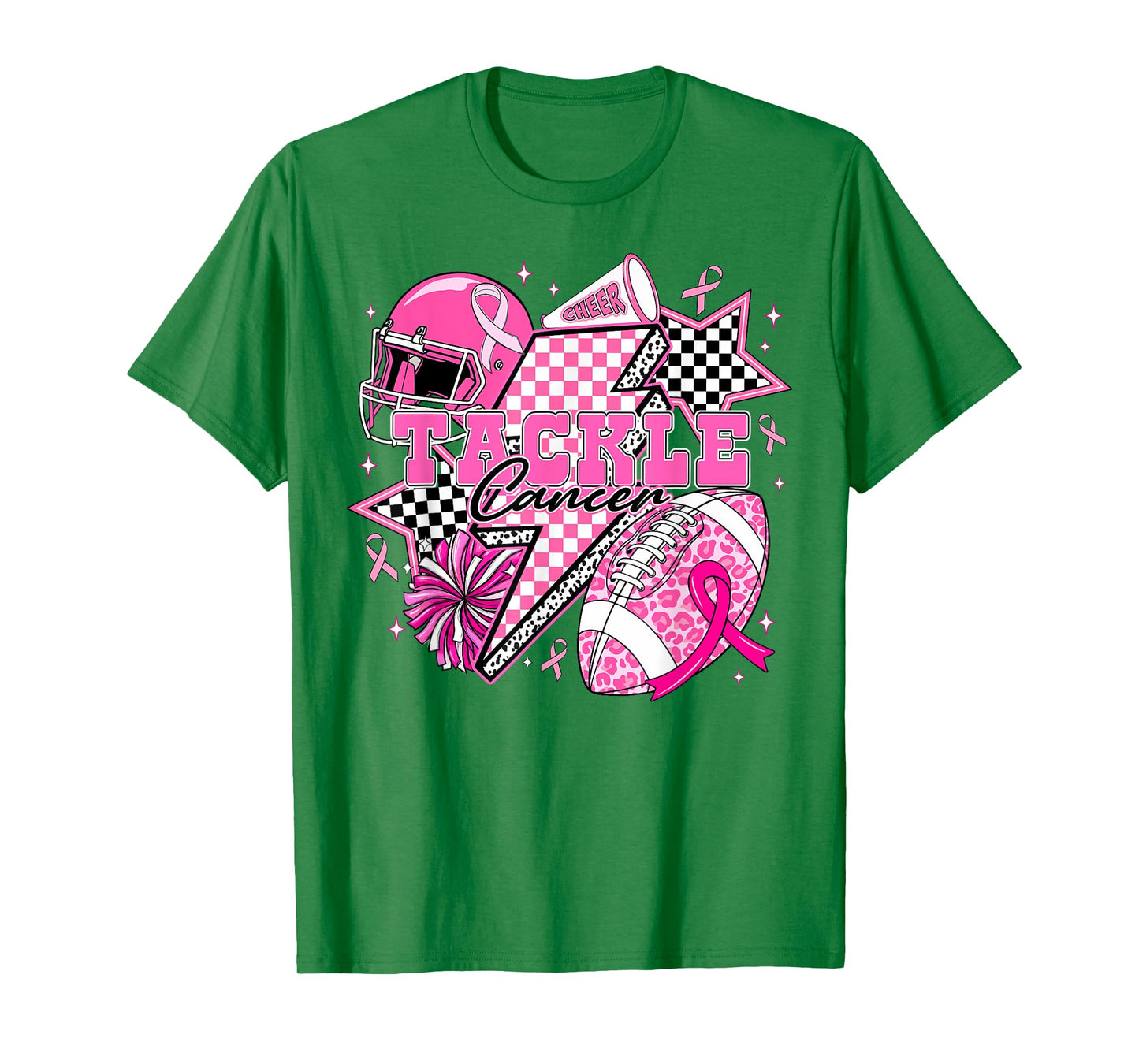 Tackle Breast Cancer Awareness American Football Pink Out T-Shirt
