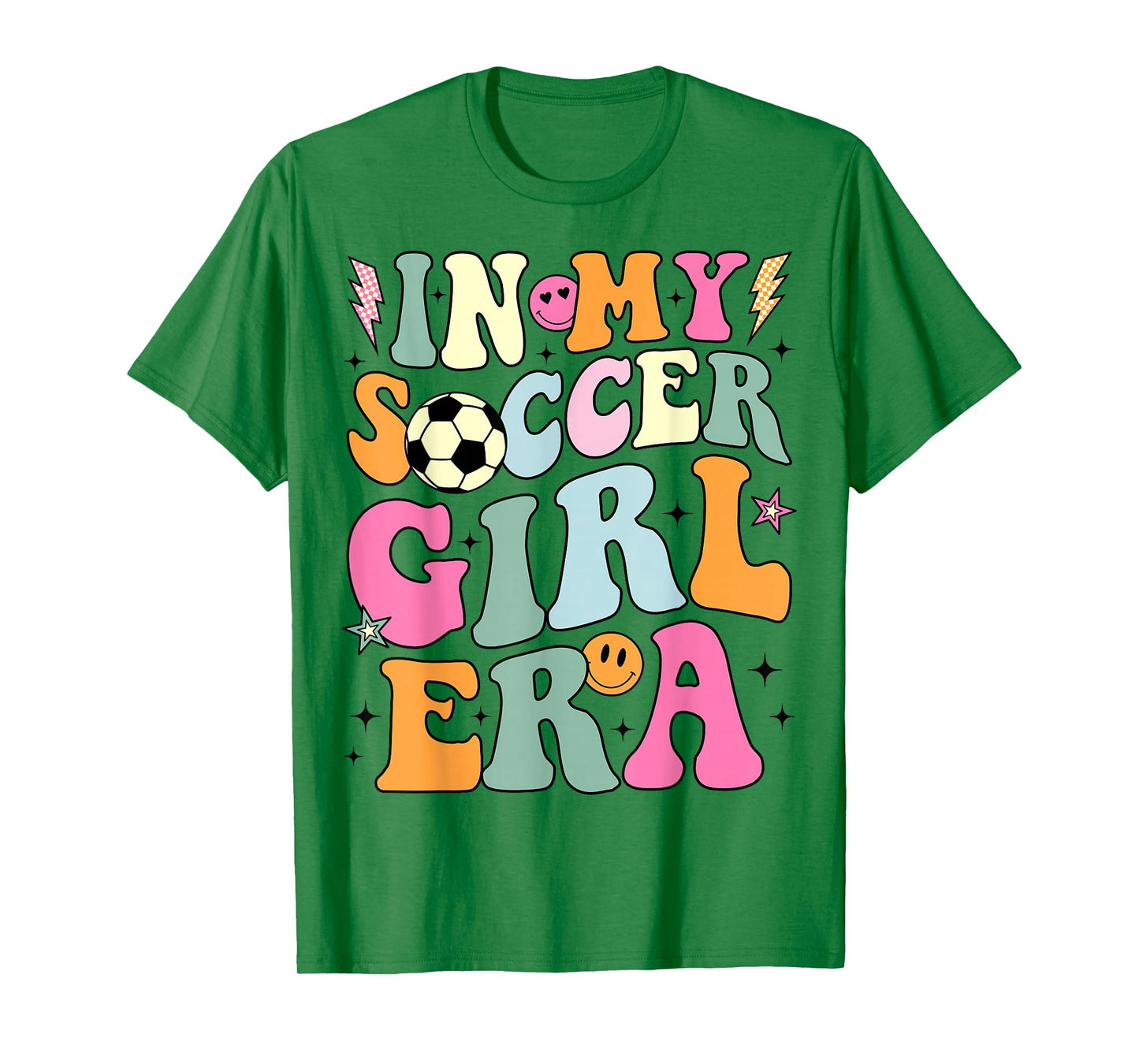 In My Soccer Girl Era Retro Groovy Soccer Girl T-Shirt