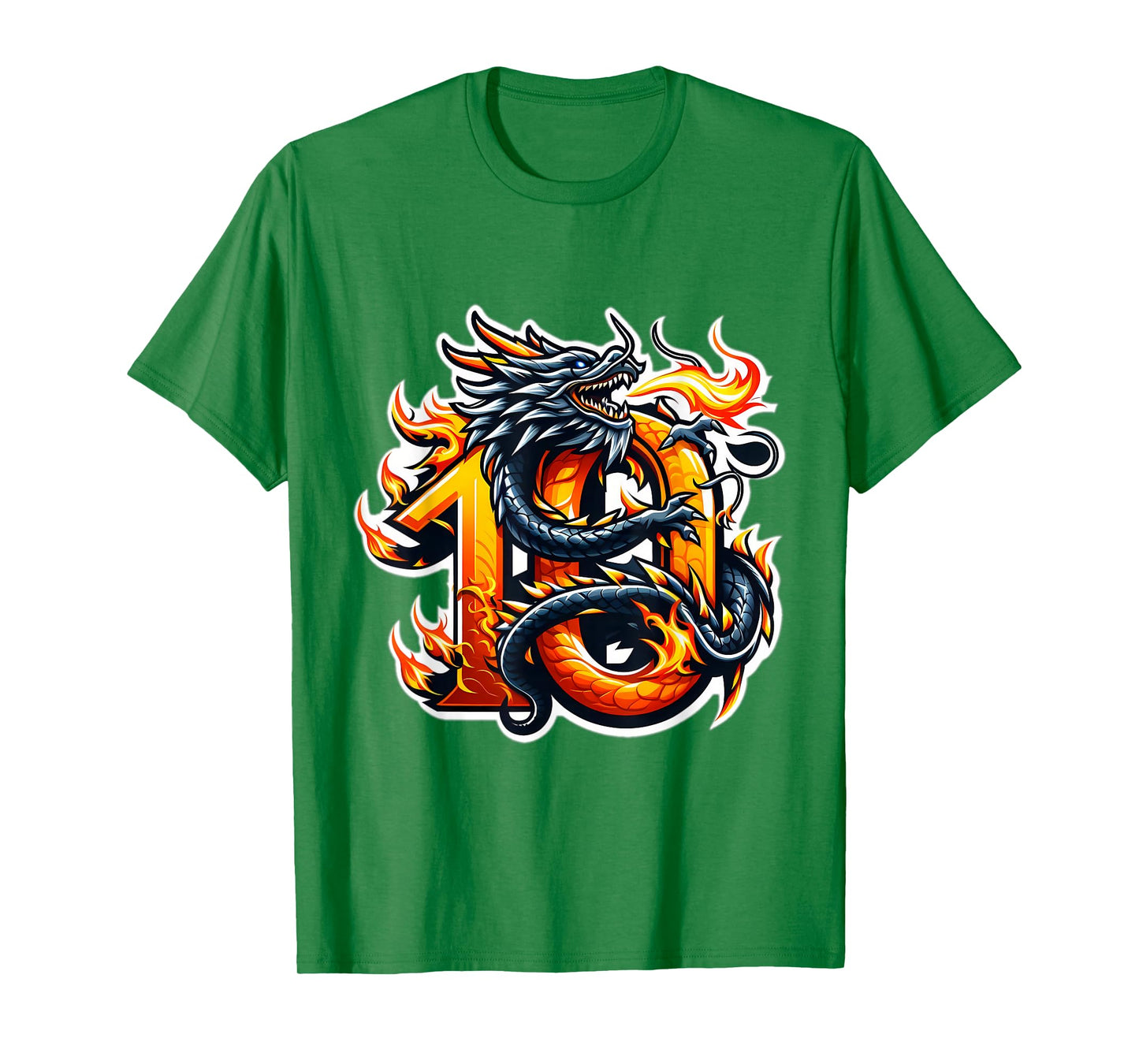 Turning 10 Years Old Dragon Birthday Party 10th Boy, Girl T-Shirt
