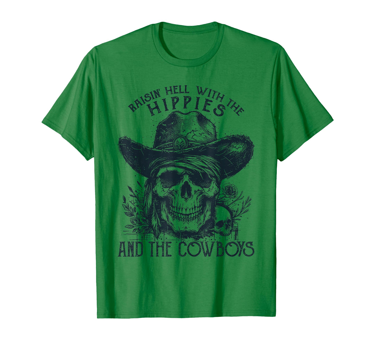 Raisin' Hell With The Hippies And The Cowboys Country T-Shirt