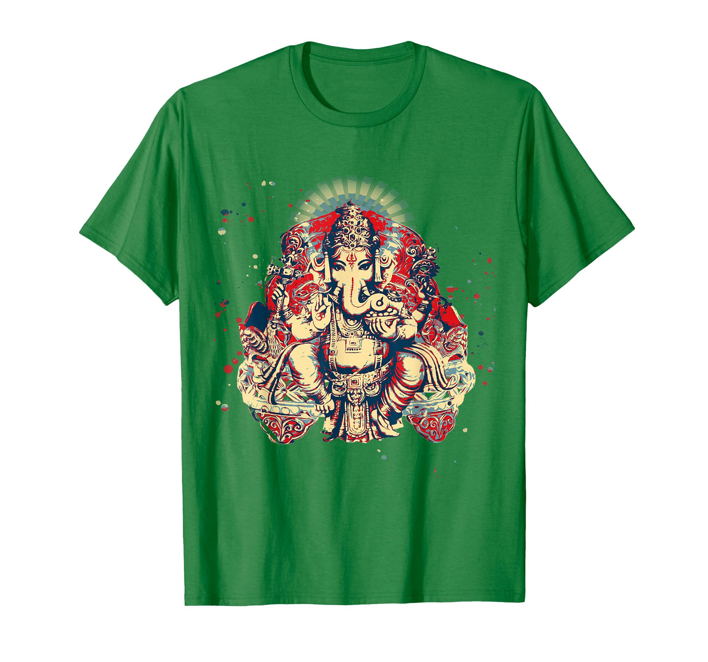 Yoga Shirts Spiritual Hindu God Ganesha T-Shirt Meditation T-Shirt