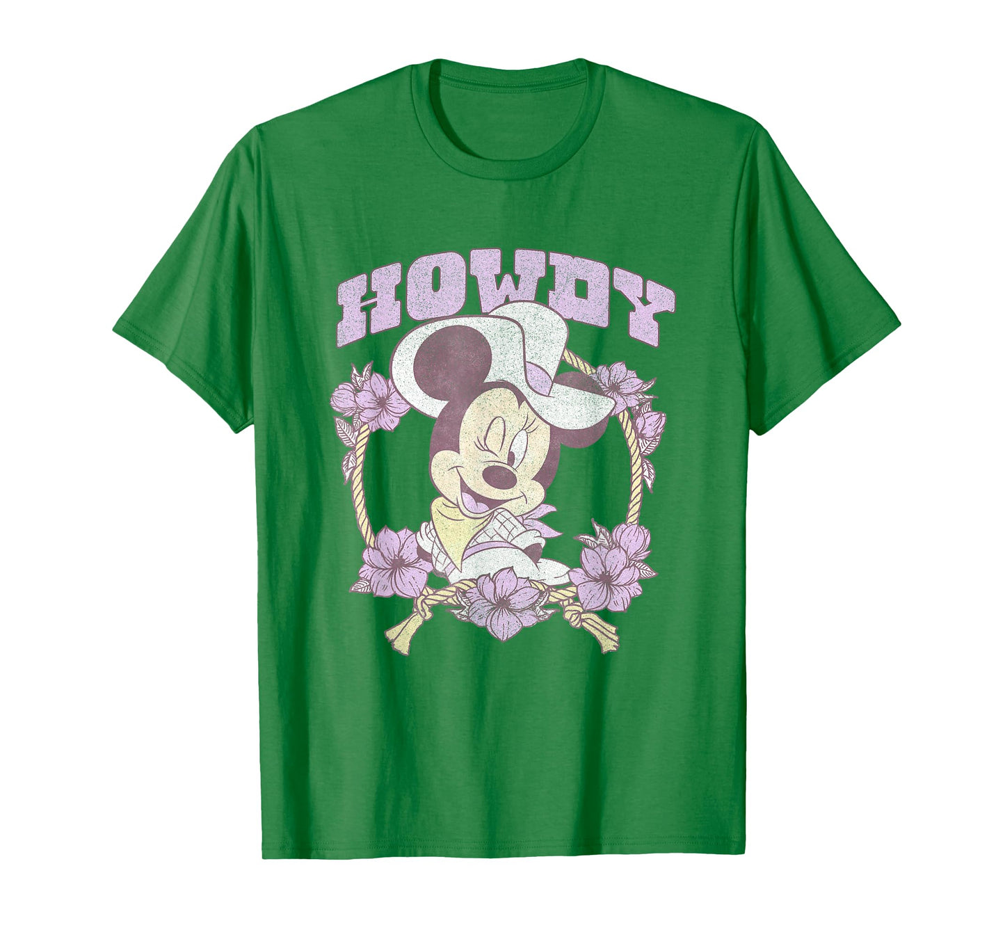 Disney Minnie Mouse Cute Cowgirl Minnie Vintage Big Logo T-Shirt