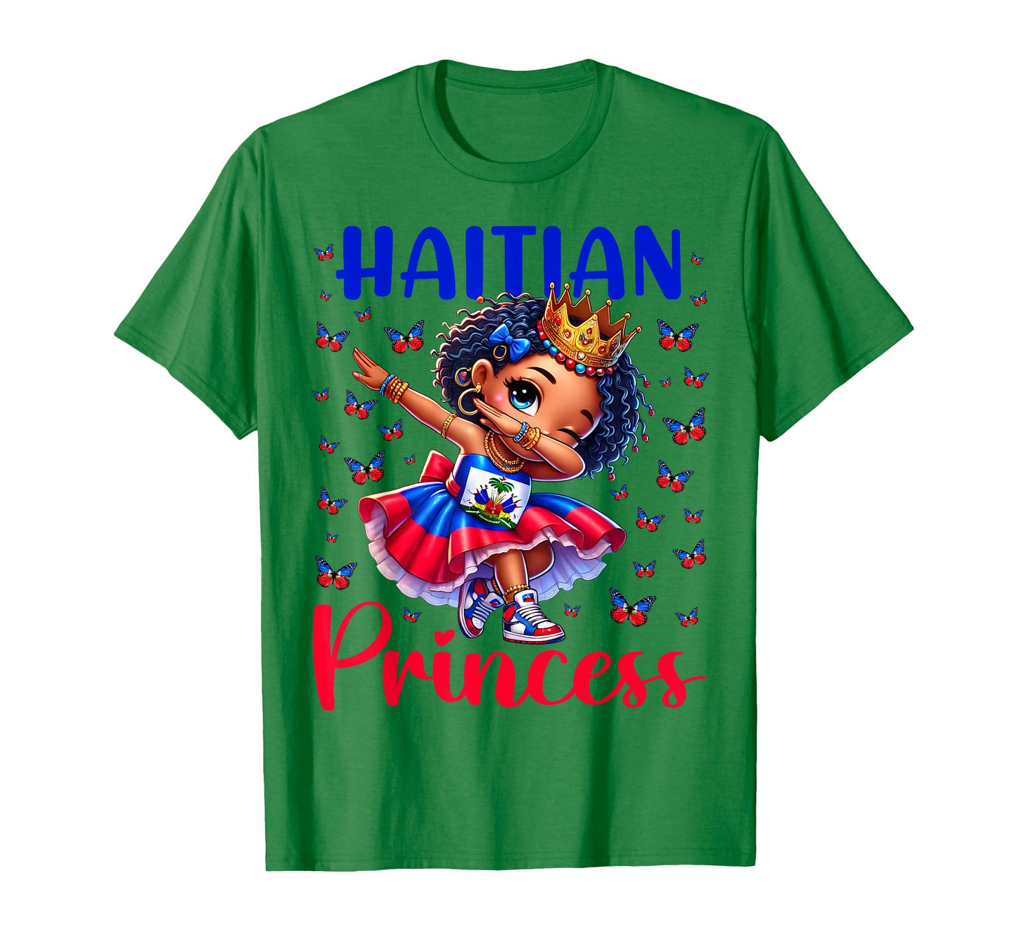 Haitian Princess Dabbing for girls & kids T-Shirt