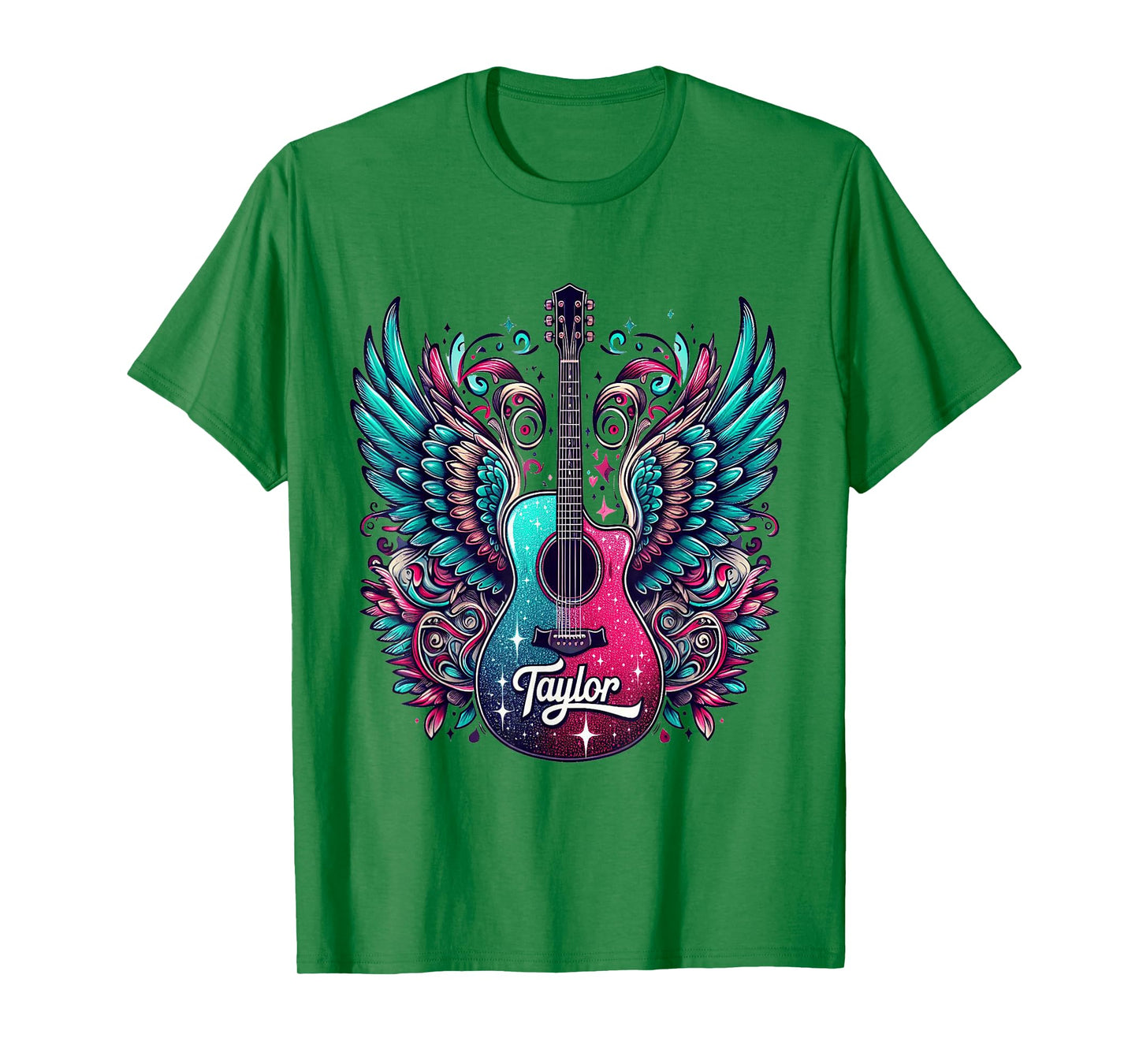 Girl Retro Taylor First Name Personalized Groovy 80's T-Shirt