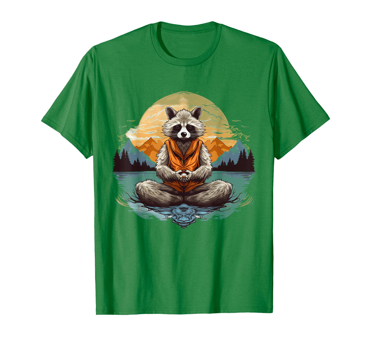 Racoon Meditation Yoga T-Shirt