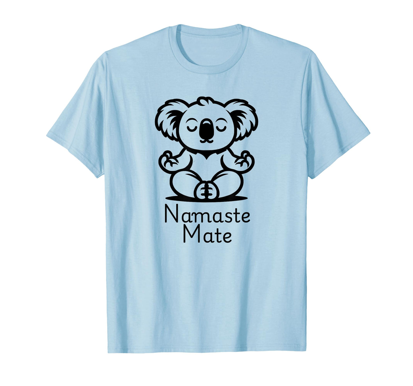 Cute Meditating Aussie Koala Bear in Yoga Pose, Namaste Mate T-Shirt