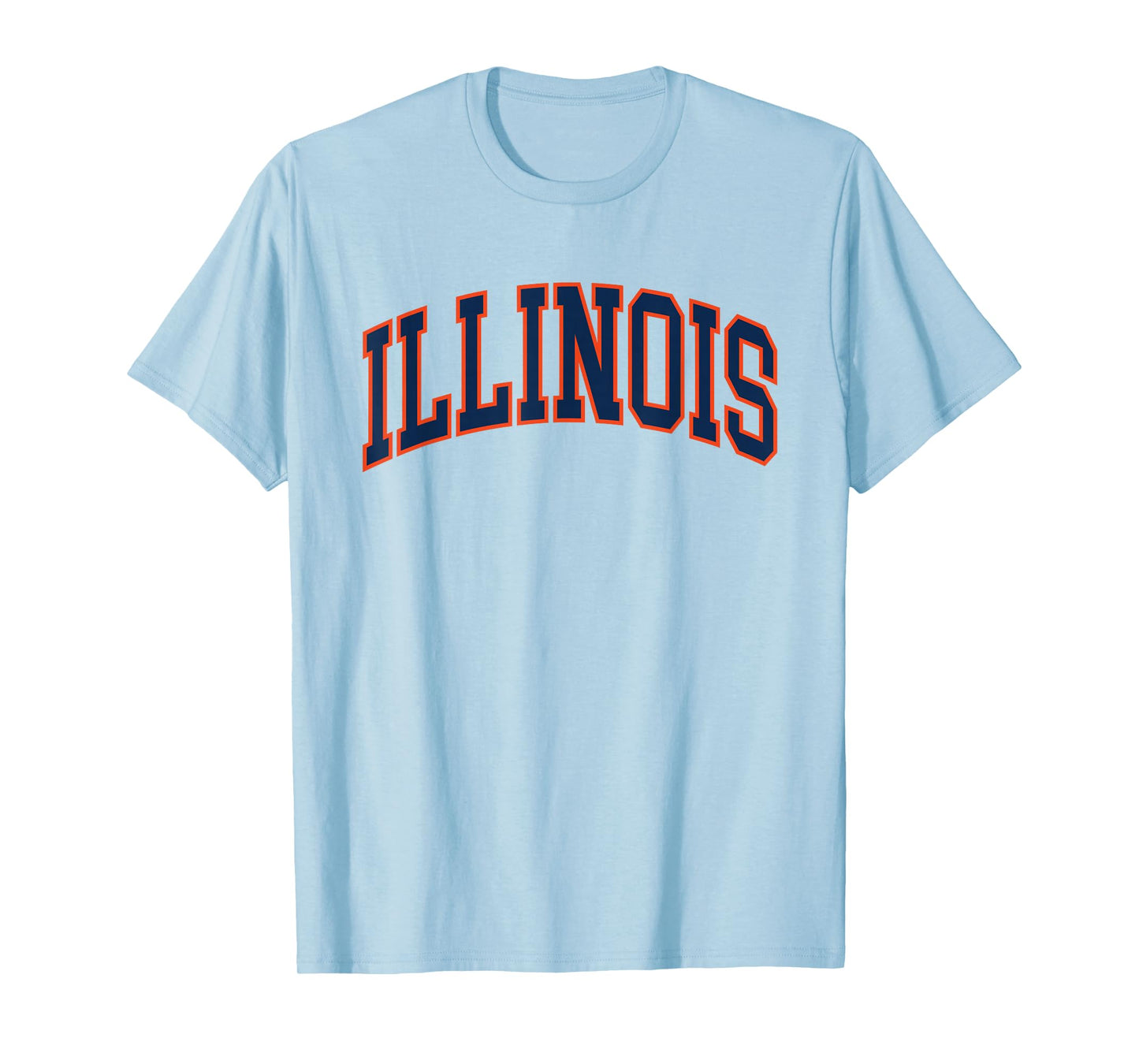 Retro Illinois Tee Vintage Illinois Blue Orange Throwback IL T-Shirt