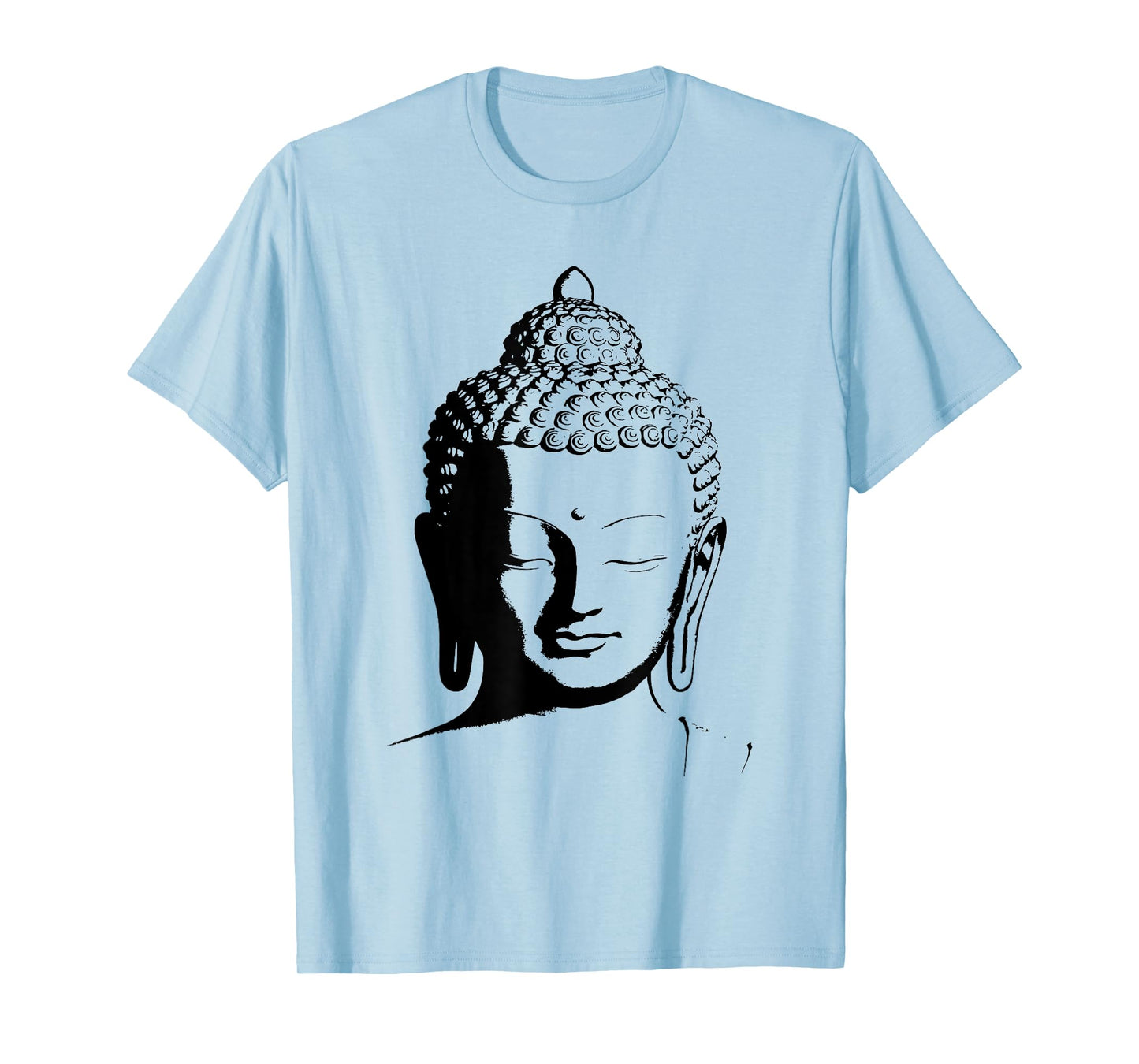 Zen Buddha Head Buddhism Graphic Meditation Spiritual Design T-Shirt