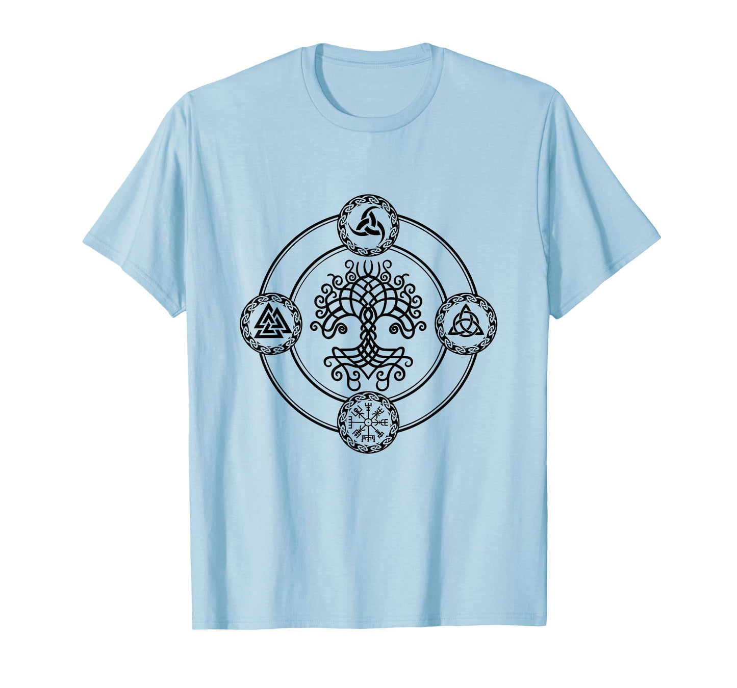 Viking Celtic Knot Symbol Tree of Life Yggdrasil Norse Myths T-Shirt