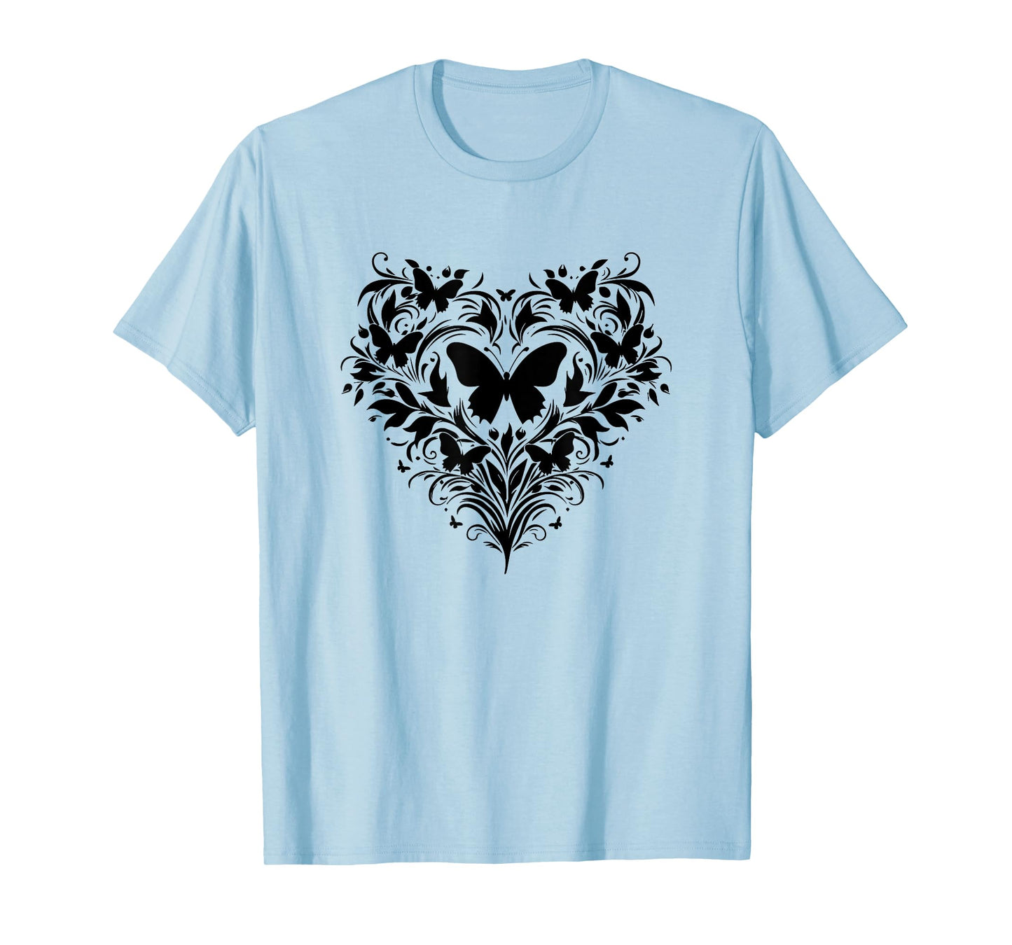 Moths, butterflies, heart, floral, plants, insects, species T-Shirt