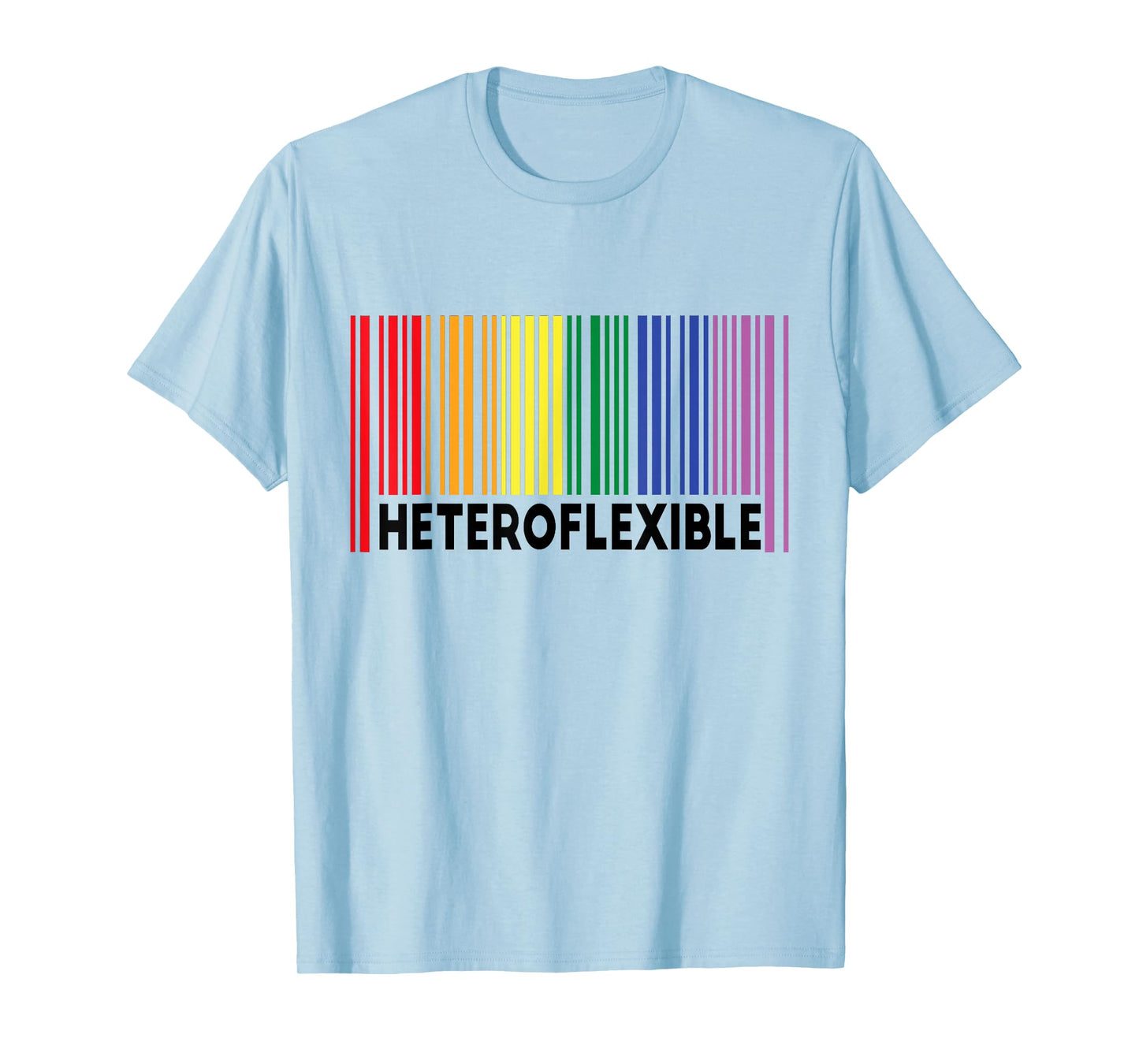 Heteroflexible Funny Yoga Unicorn Queer Ally Gay Pride Stuff T-Shirt