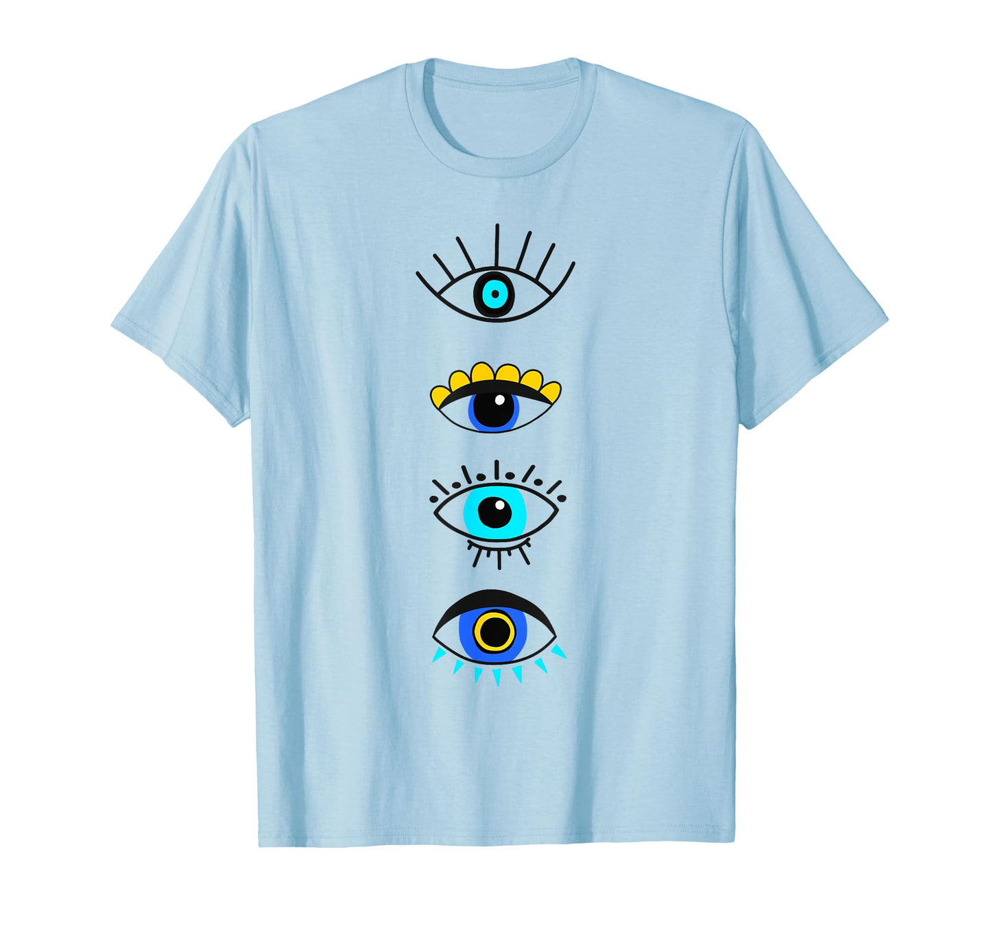 Evil Eye Curse Protection Seeing Eyes Nazar Mati Evil Eye T-Shirt