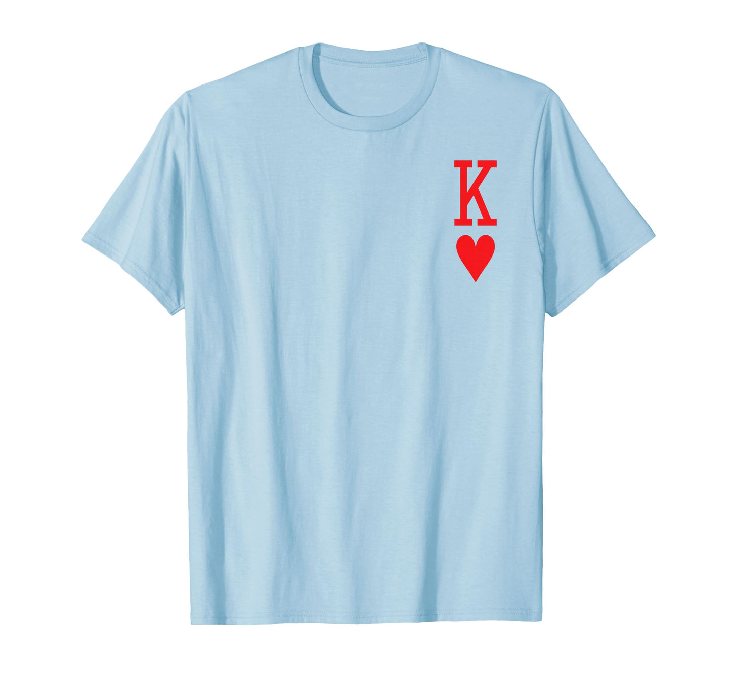 King of Hearts and Queen of Hearts Couples Matching Pajama T-Shirt