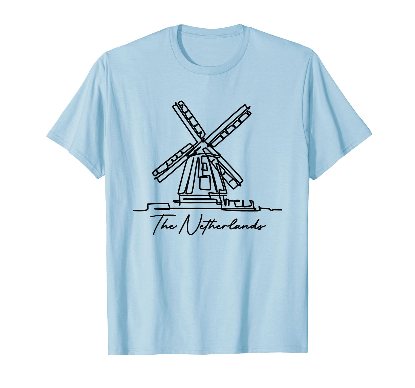 The Netherlands Windmill Amsterdam Zaanse Schans Souvenir T-Shirt