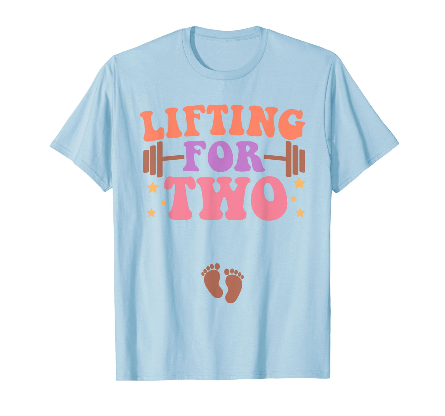 Lifting For Two Funny Pregnancy Gym Workout Expecting Mom T-Shirt