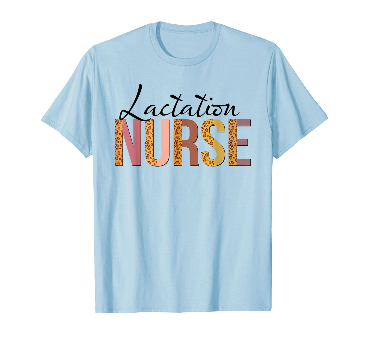 Leopard Lactation Nurse Gifts Womens Nursing Apparel T-Shirt