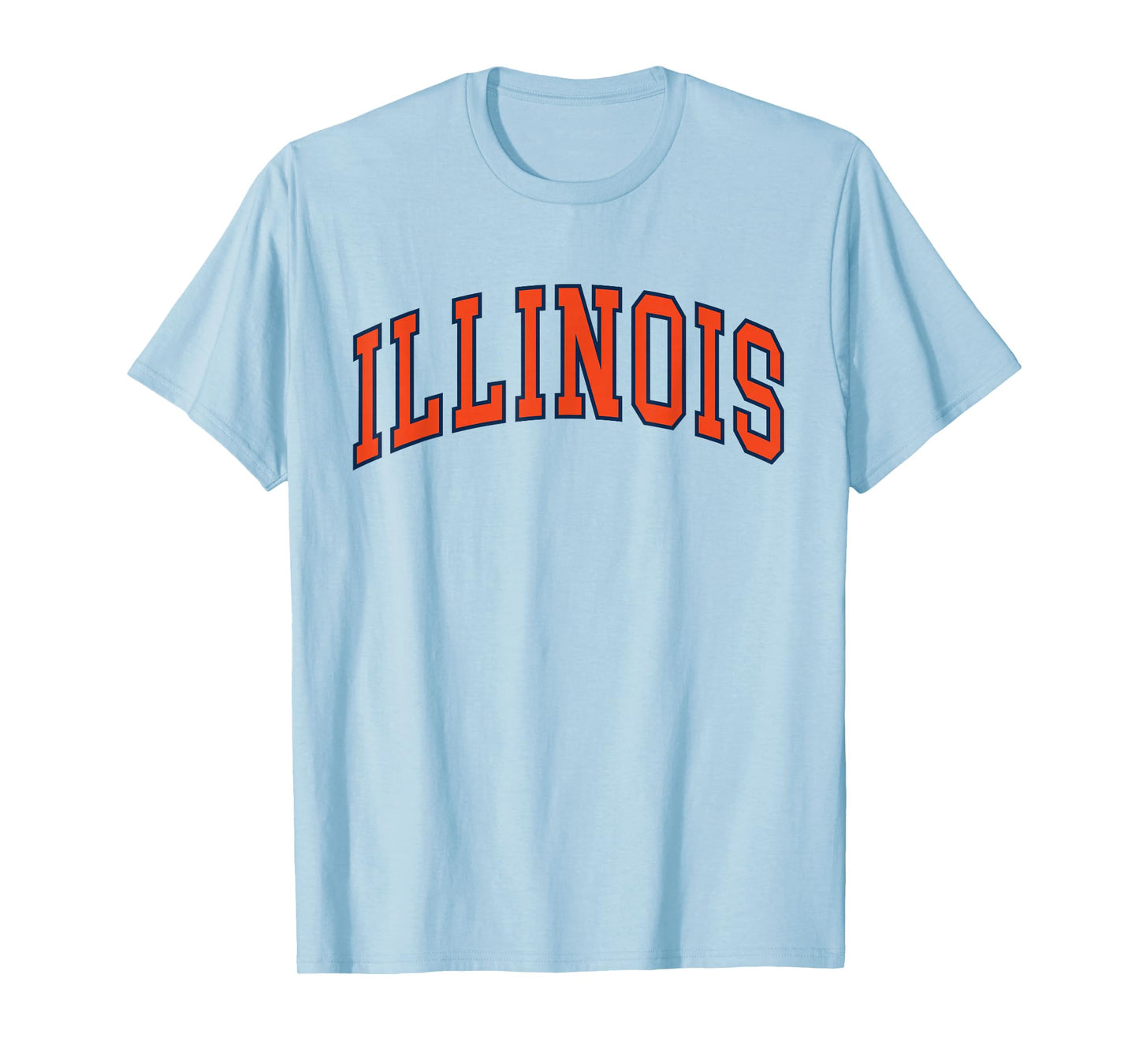 Retro Illinois Orange Tee Vintage Illinois Blue Throwback IL T-Shirt
