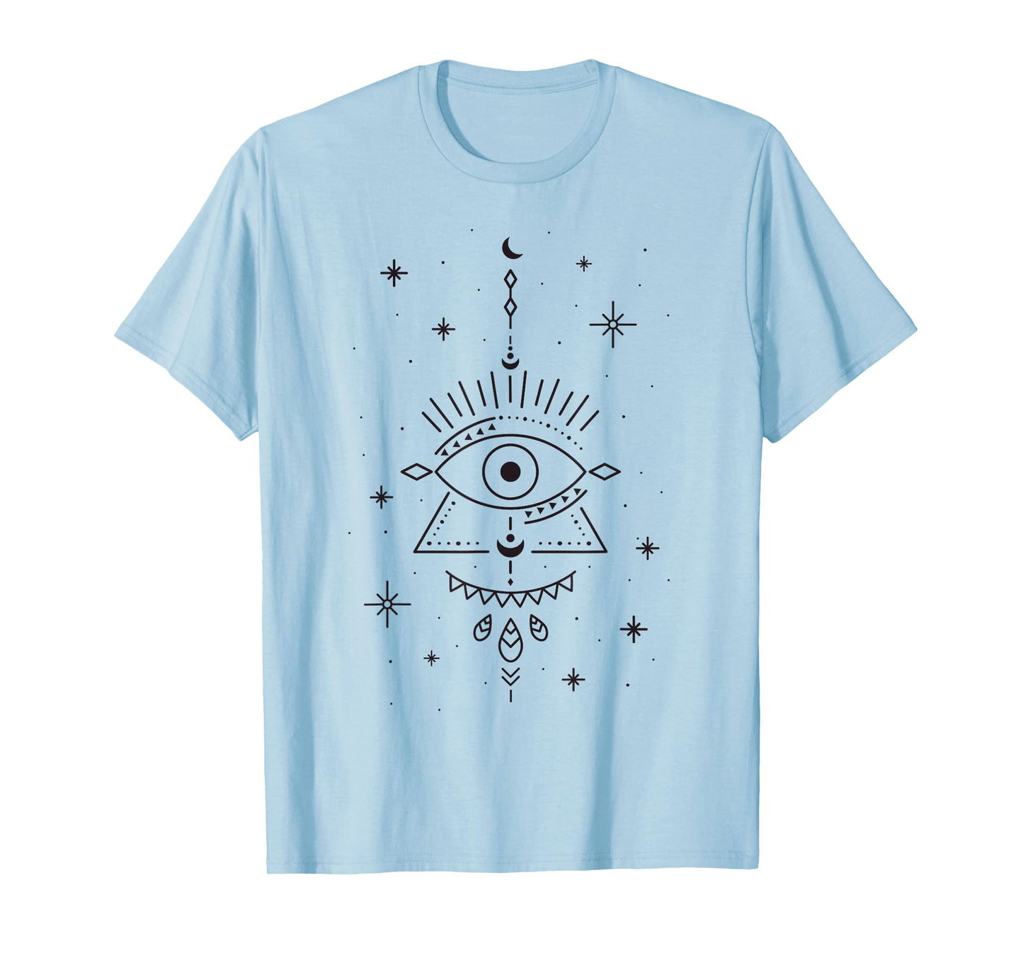Seeing Eyes Yoga Evil Eye Yoga Evil Eye Curse Protection T-Shirt