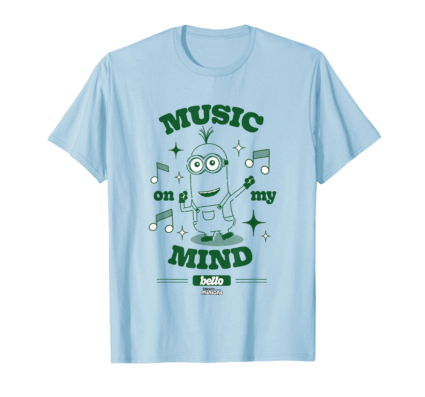 Minions Music On My Mind Bello Minion Dance Party T-Shirt