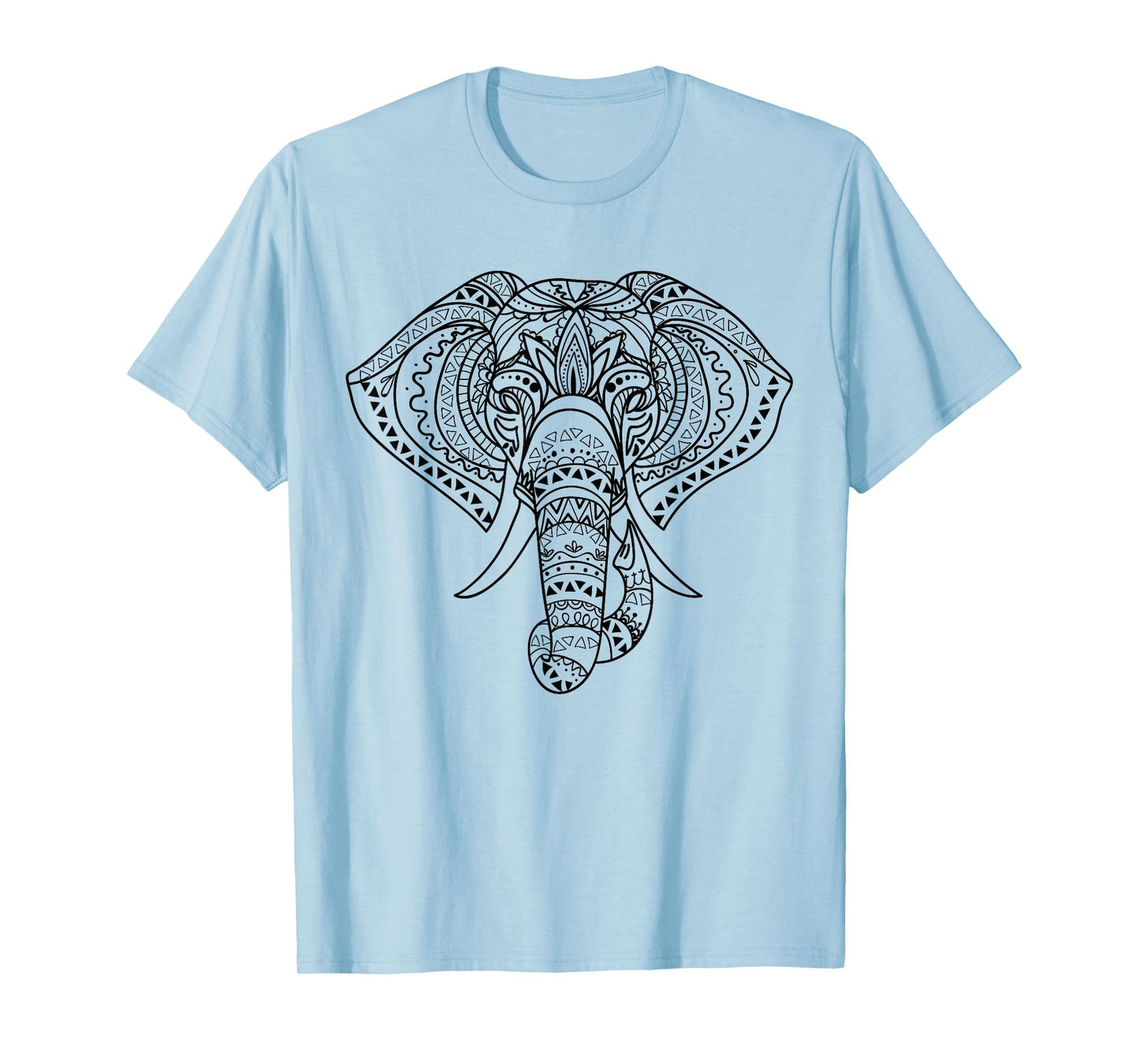 Elephant Mandala, Ethnic Native American Shamanic T-Shirt