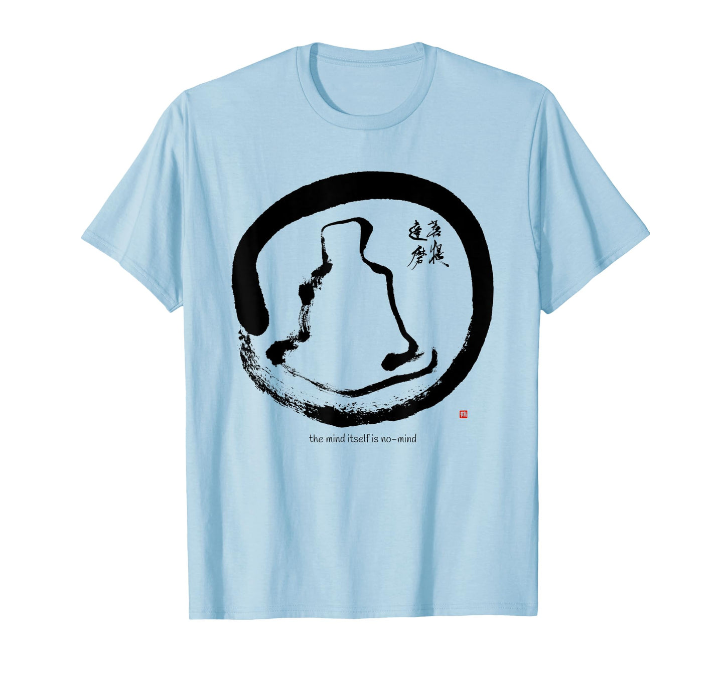 Bodhidharma Daruma Zen Koan Original Enso Calligraphy T-Shirt