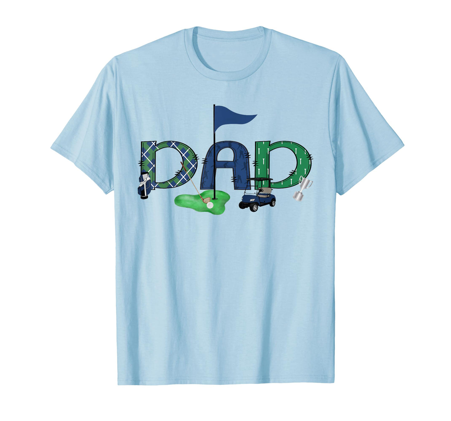 Dad Of The Birthday Boy Hole in One Golf Sport Matching T-Shirt