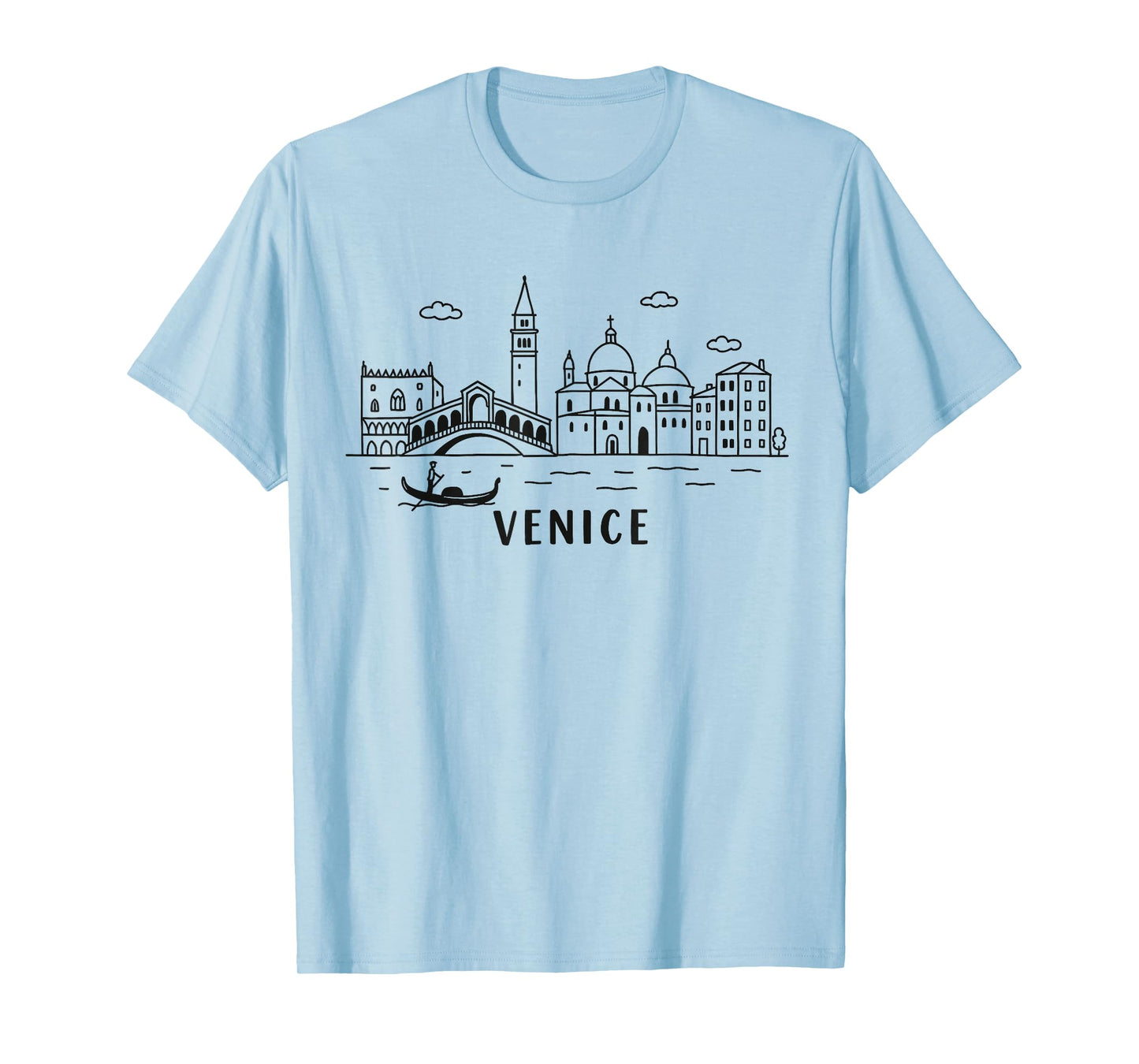 Venice Italy Skyline Graphic Travel Venezia Italia Souvenir T-Shirt