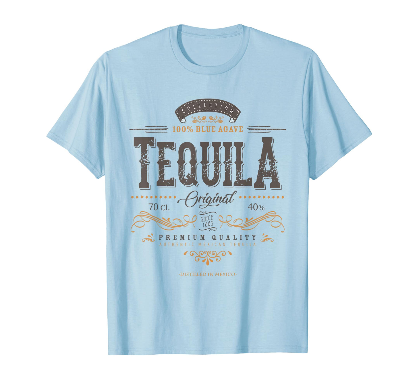 Mexican Tequila Cinco De Mayo Vintage Distressed Labell T-Shirt