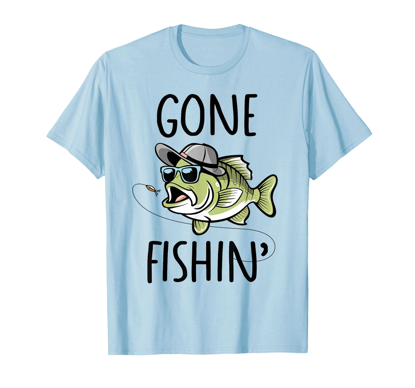 Gone Fishing Shirt Boys Kids Toddler Cute Bass Fishing T-Shirt
