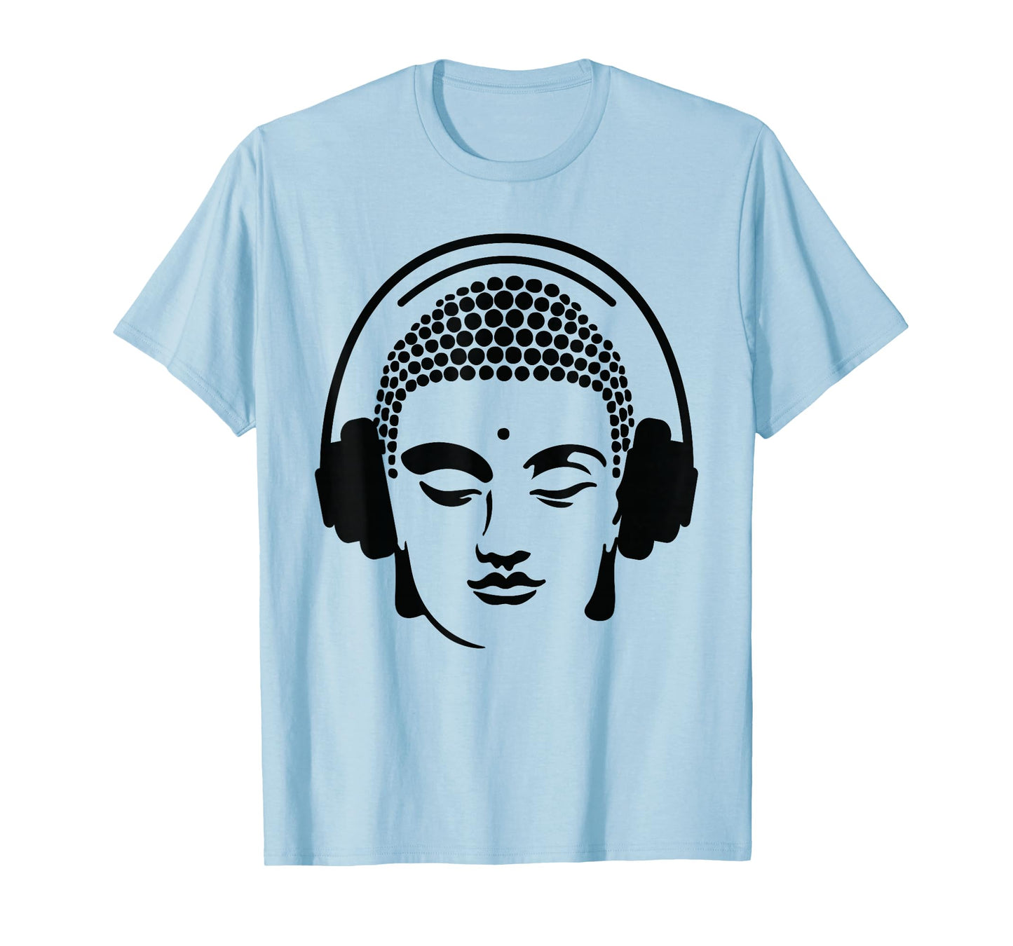 Chilling Buddha with Headphones T-Shirt T-Shirt