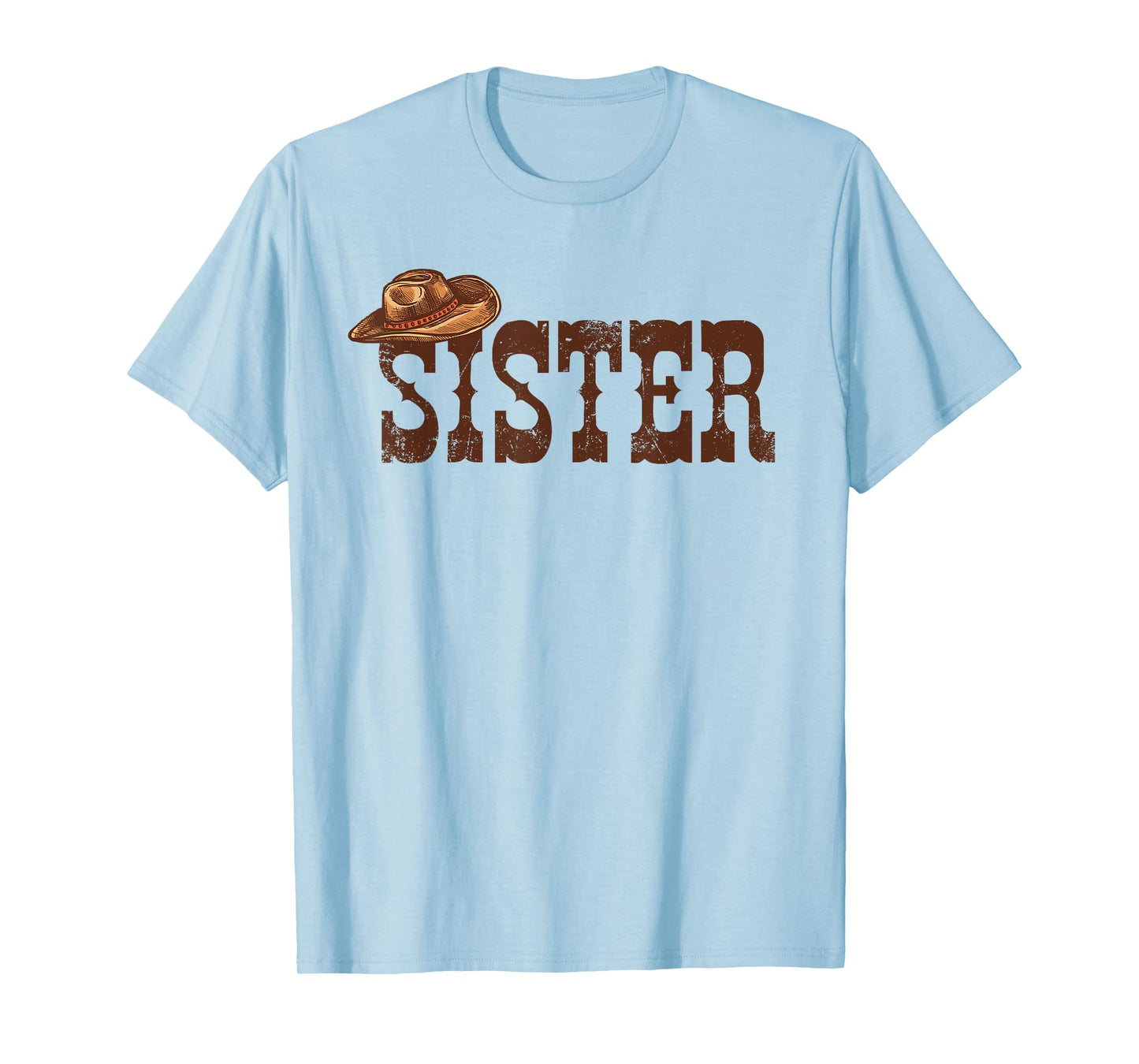 Sister Western Family Matching Birthday Cowboy Cowgirl T-Shirt