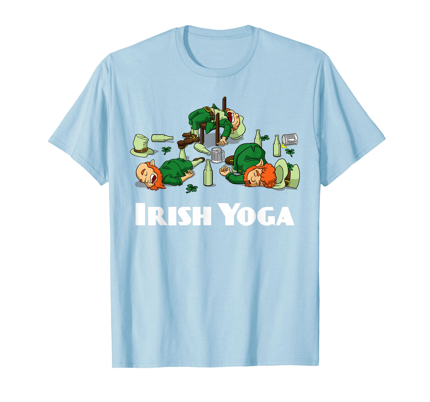 Irish Yoga Funny St. Patrick's Day Leprechaun Matching Group T-Shirt