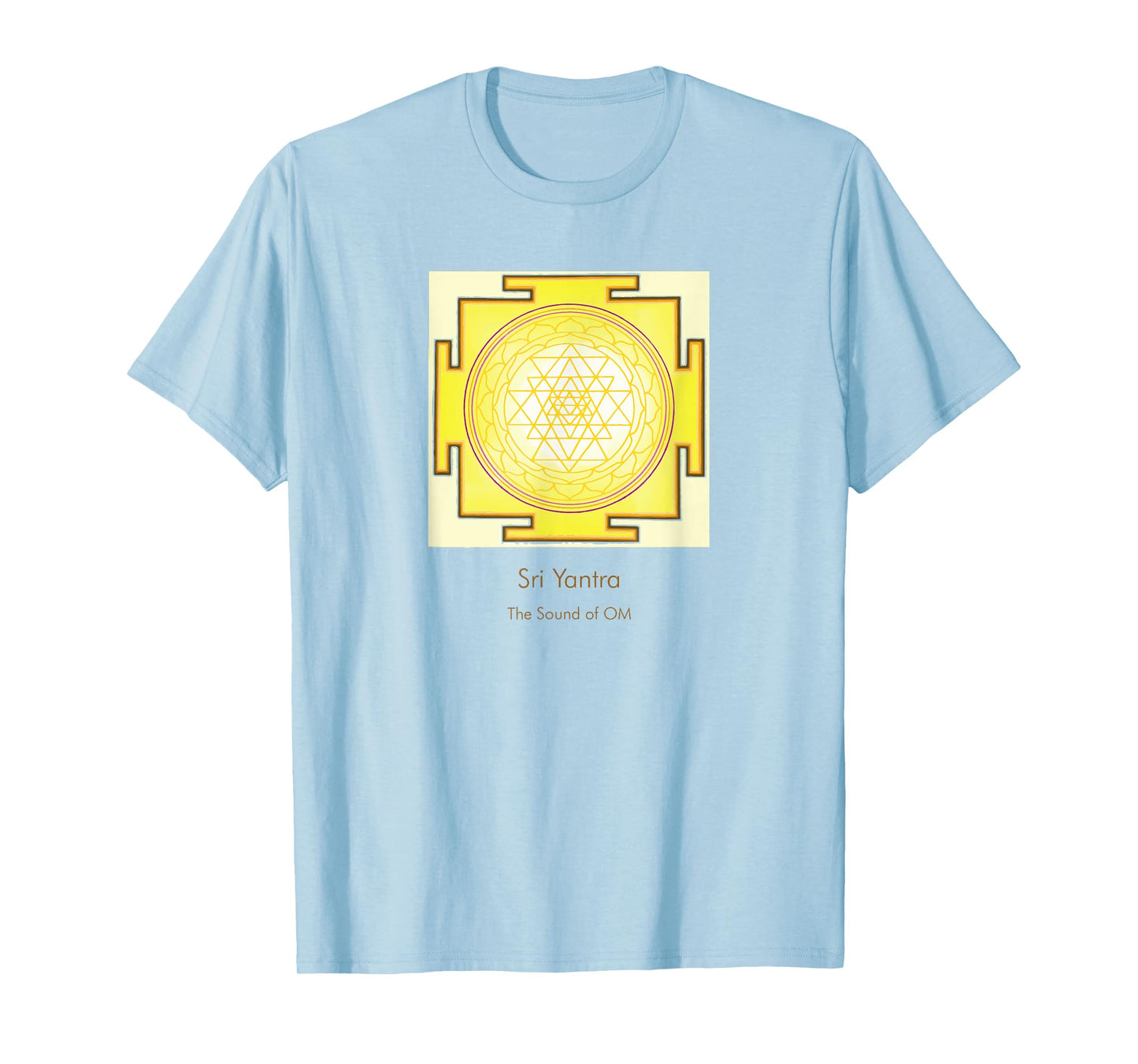 Sacred Geometry Golden Sri Yantra Sound of OM T-Shirt