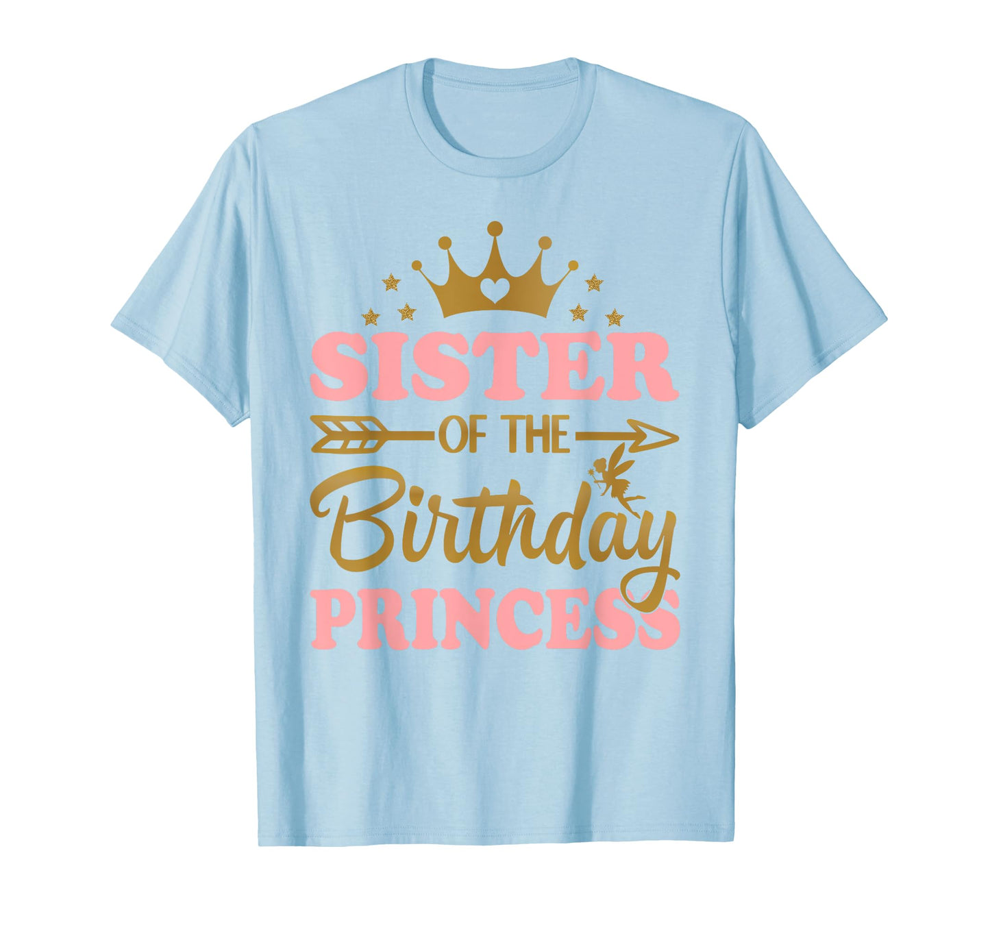 Sister of The Birthday Princess Themed Family Girl Birthday T-Shirt