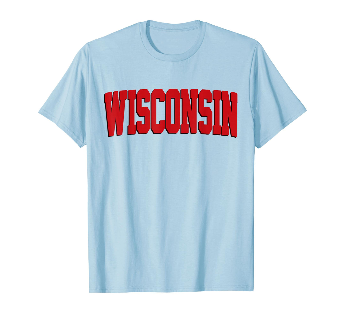 Vintage Wisconsin Mens Wisconsin Womens Red Retro Wisconsin T-Shirt