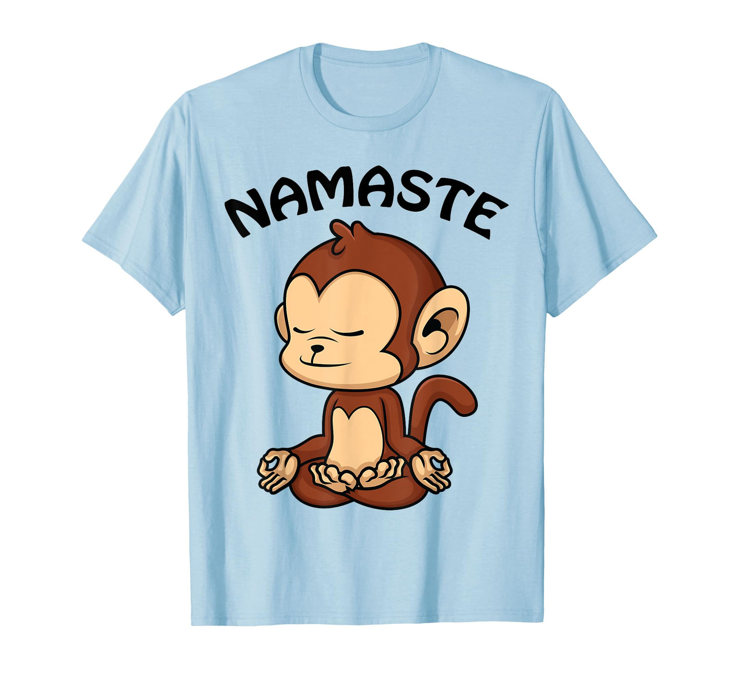 Monkey Yoga Shirt Cute Monkey Lovers Gift Funny Namaste Yoga T-Shirt