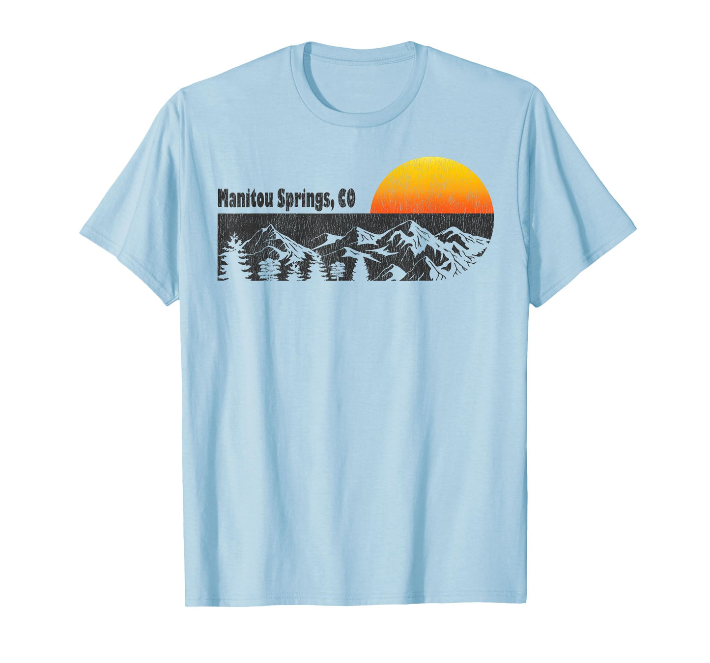 Retro Manitou Springs Colorado T-shirt T-Shirt