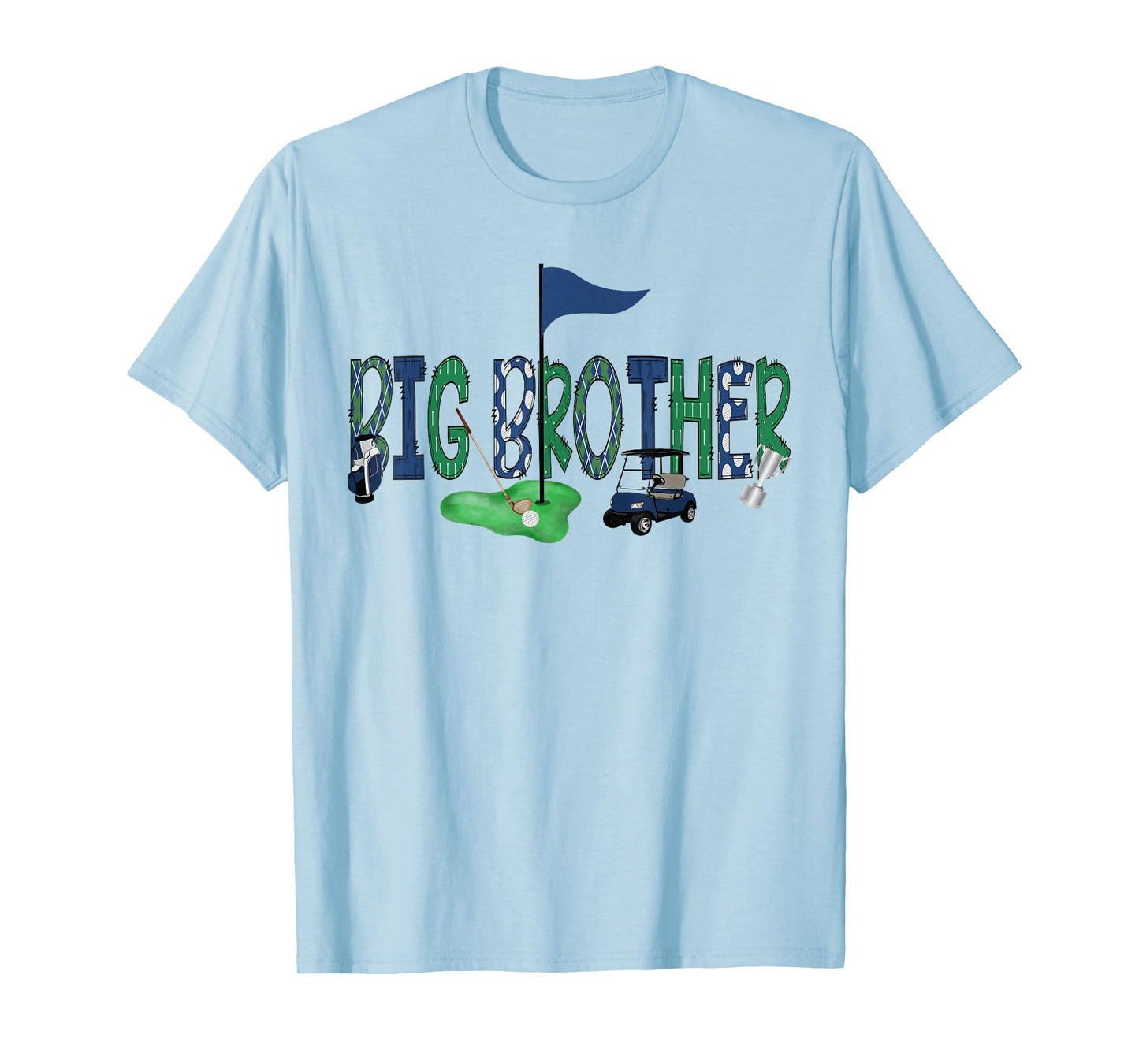 Big Brother Of The Birthday Boy Hole in One Golf Matching T-Shirt