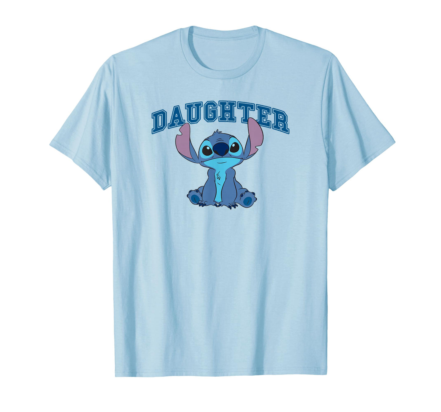Disney Lilo & Stitch Daughter Stitch Big Chest Text Logo T-Shirt