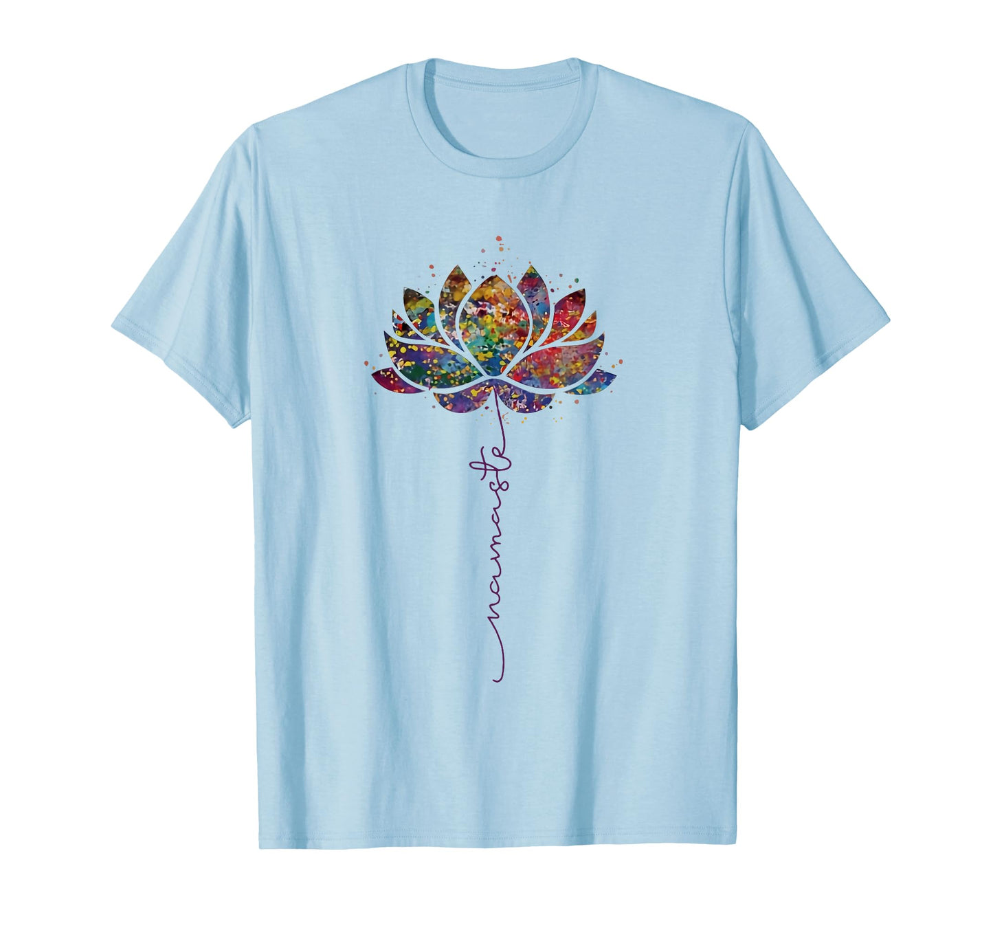Lotus Flower Namaste Yoga Meditation Zen Bohemian Spiritual T-Shirt
