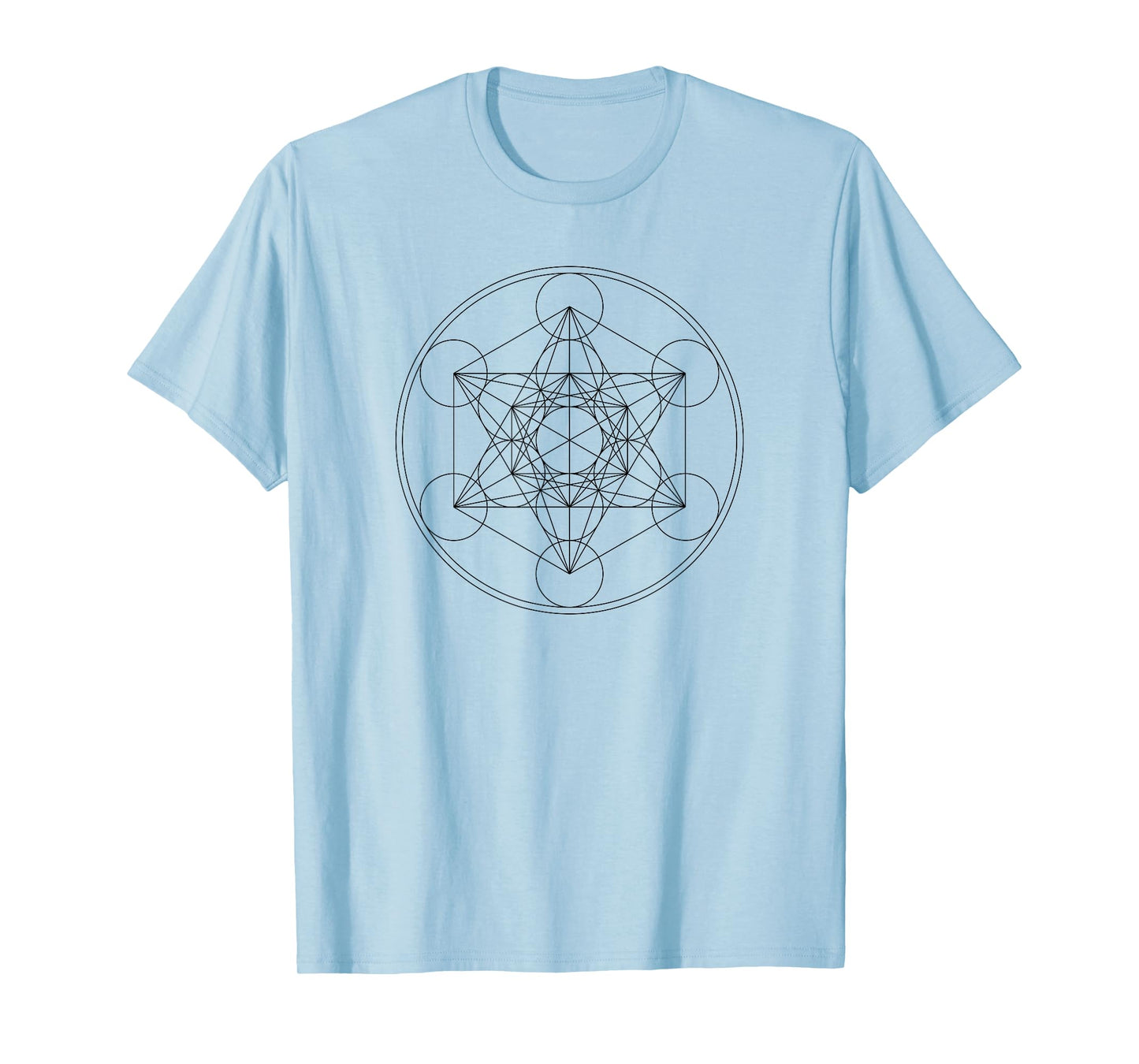 Metatrons Cube Sacred Geometry Yoga Spiritual Symbol 4D T-Shirt